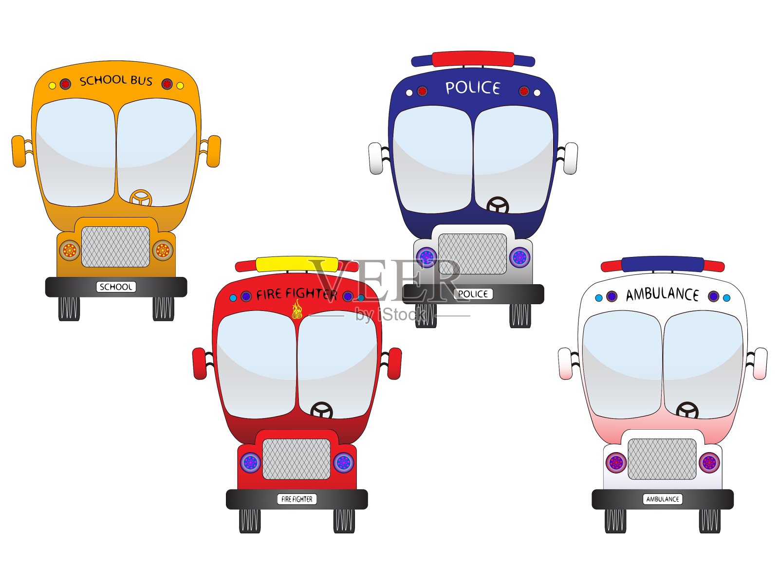 城市的车辆插画图片素材