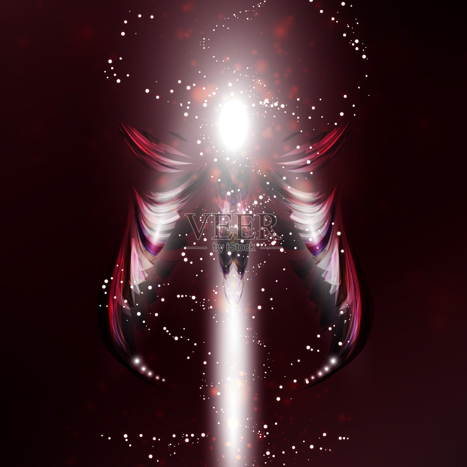 天使的背景插画图片素材