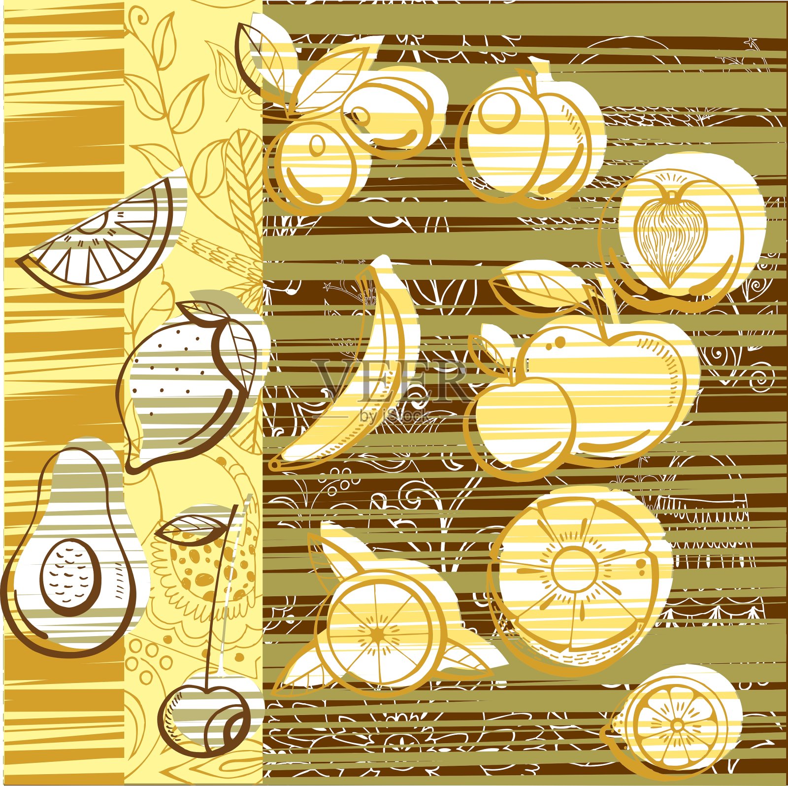 水果图案插画图片素材