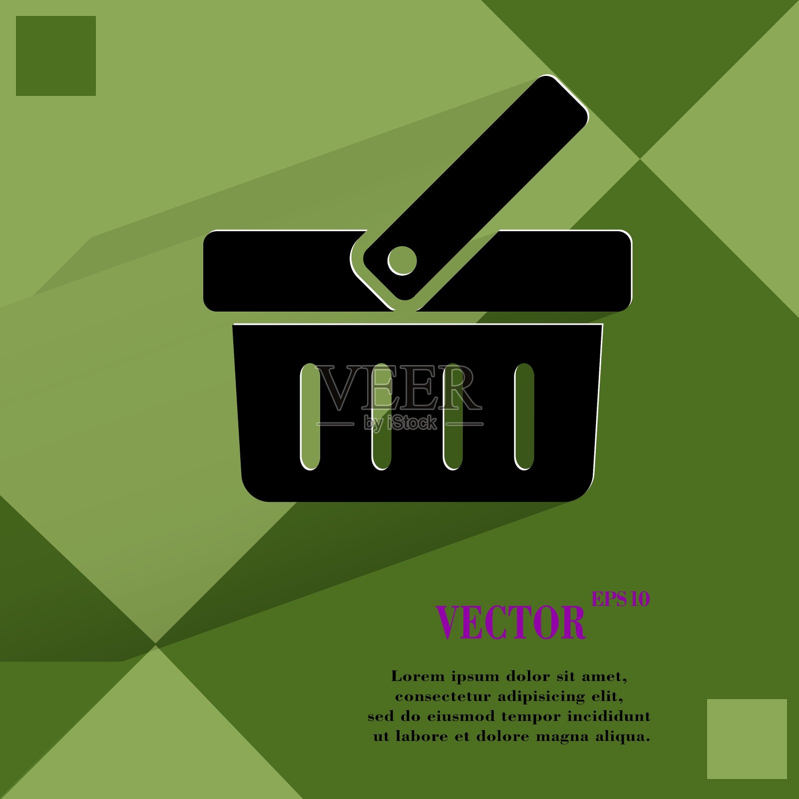 扁平化的现代网页设计在扁平化上插画图片素材