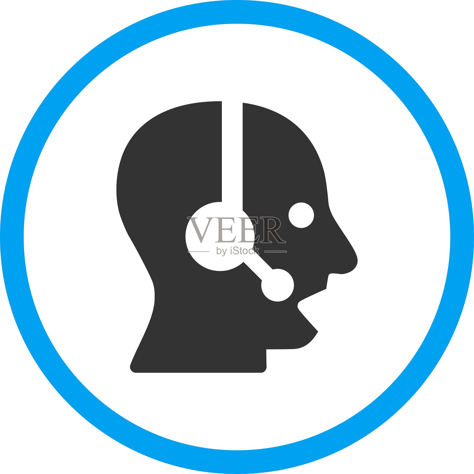 运营商圆形图标插画图片素材