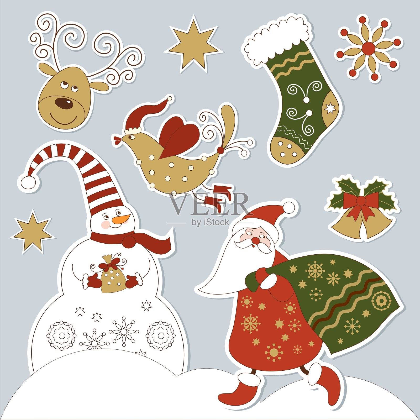 圣诞节插画图片素材