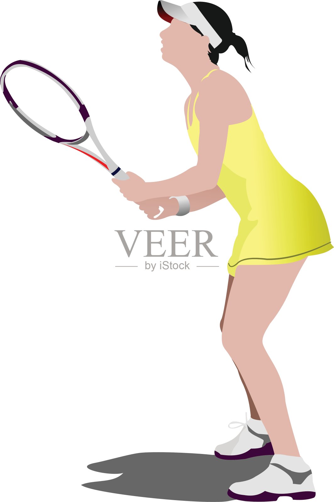 网球轮廓插画图片素材