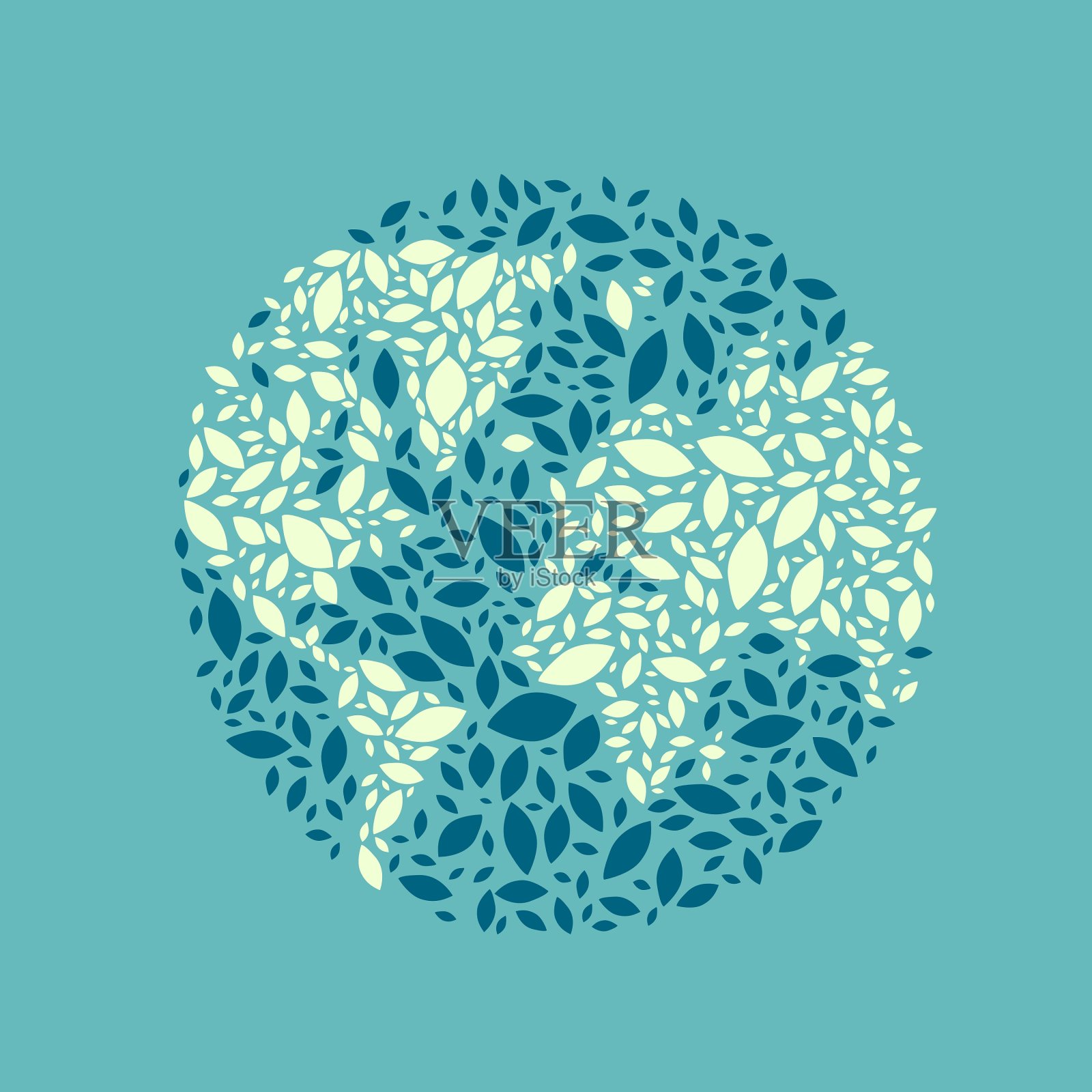 地球的叶子插画图片素材