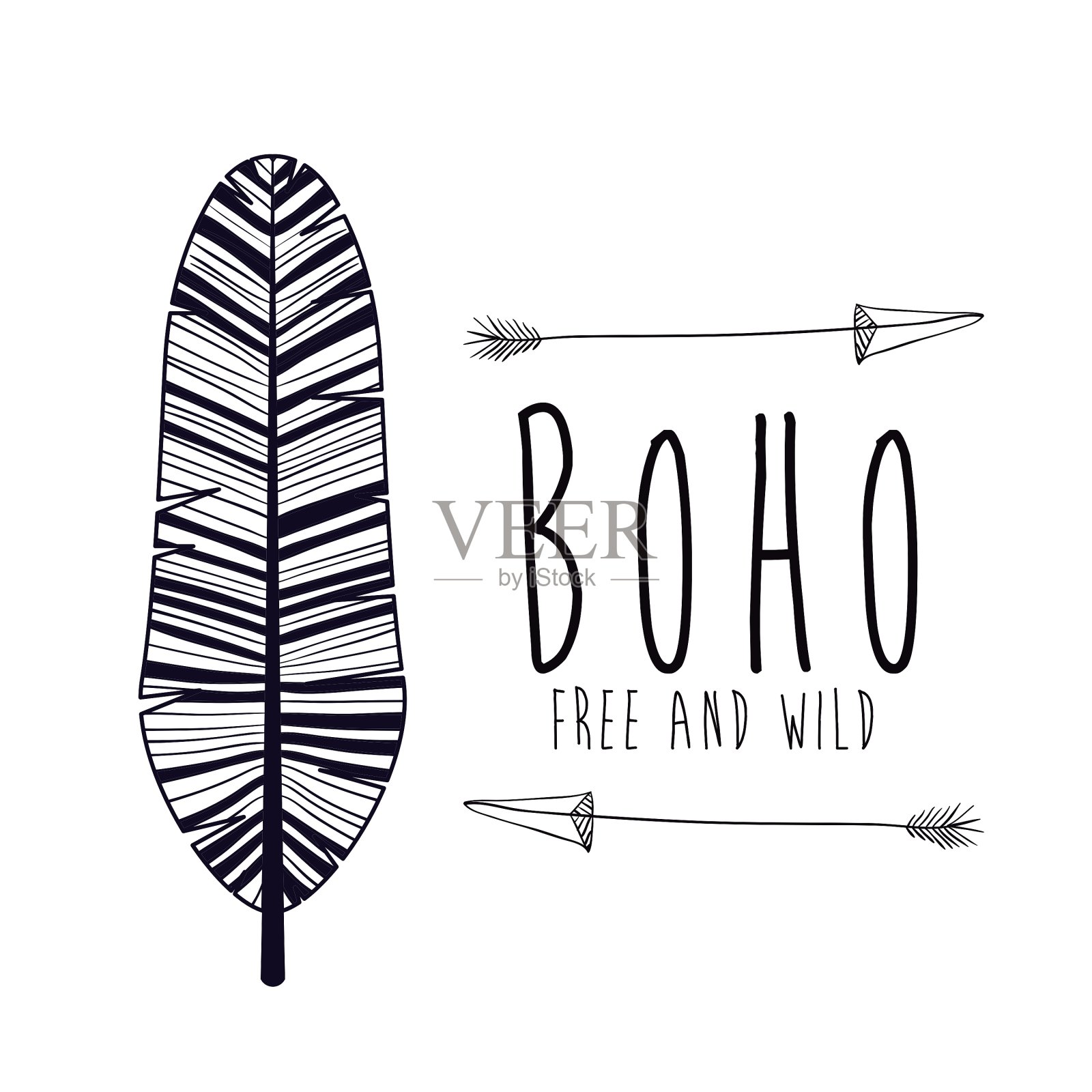 放荡不羁的风格设计插画图片素材