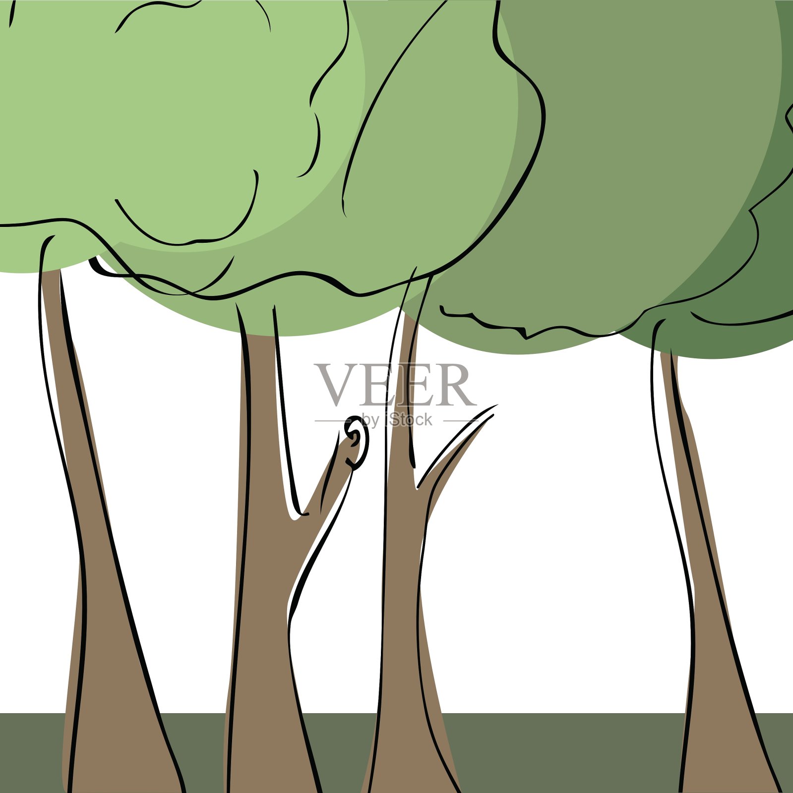 树插画图片素材