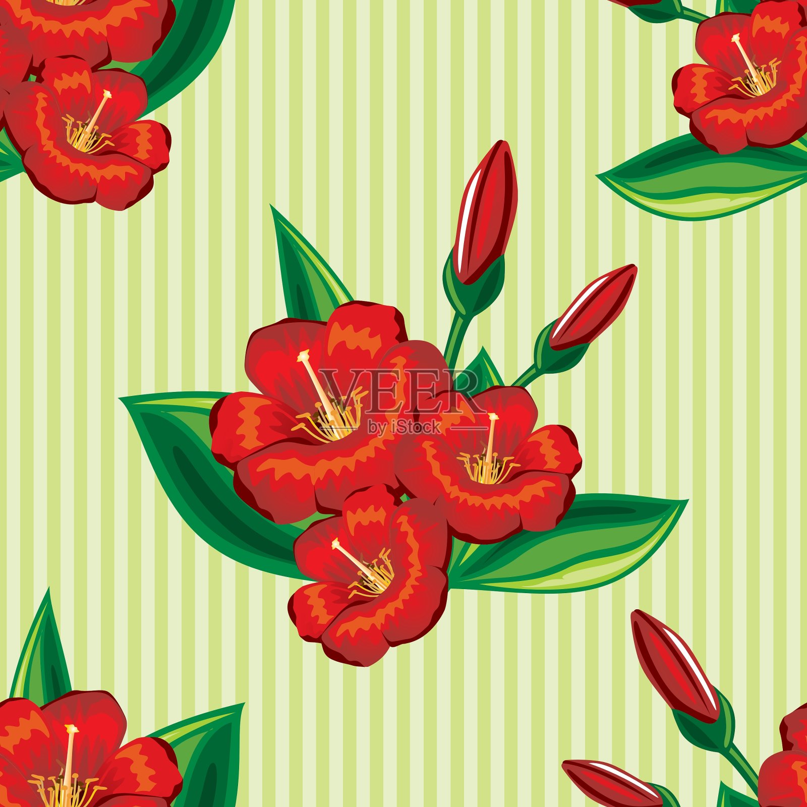 花无缝插画图片素材