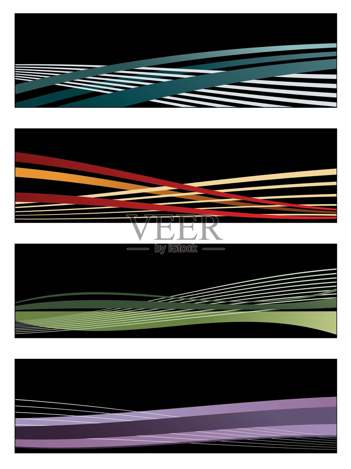 黑色横幅插画图片素材