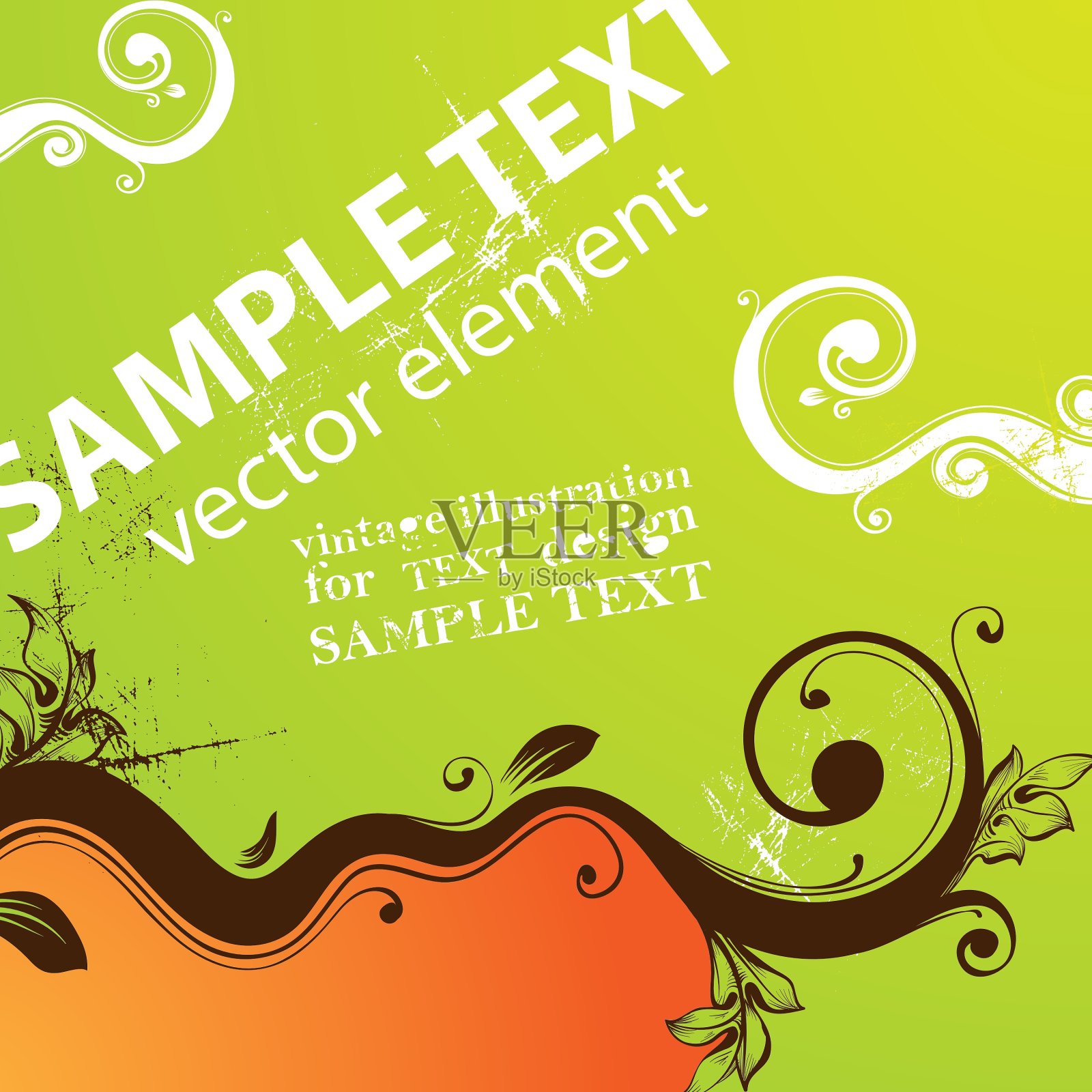 夏天明亮的背景插画图片素材