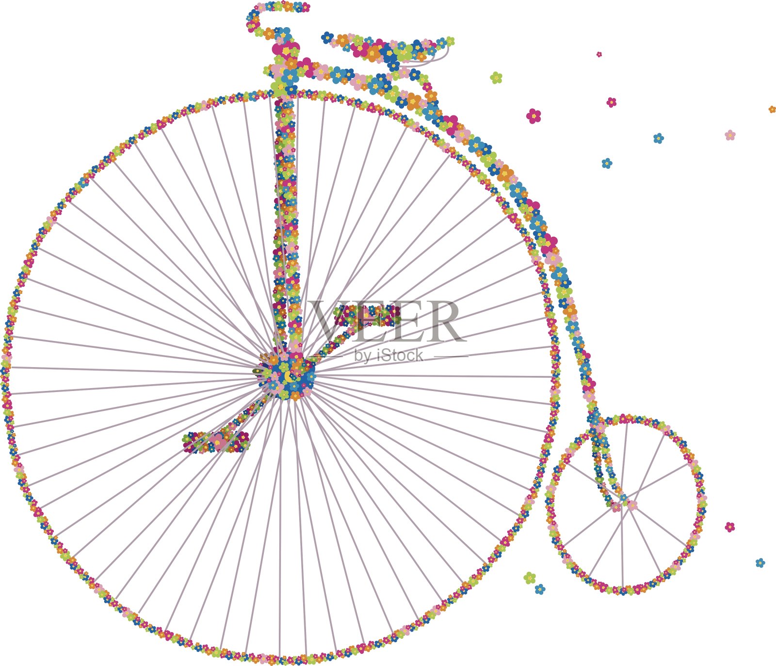 自行车插画图片素材