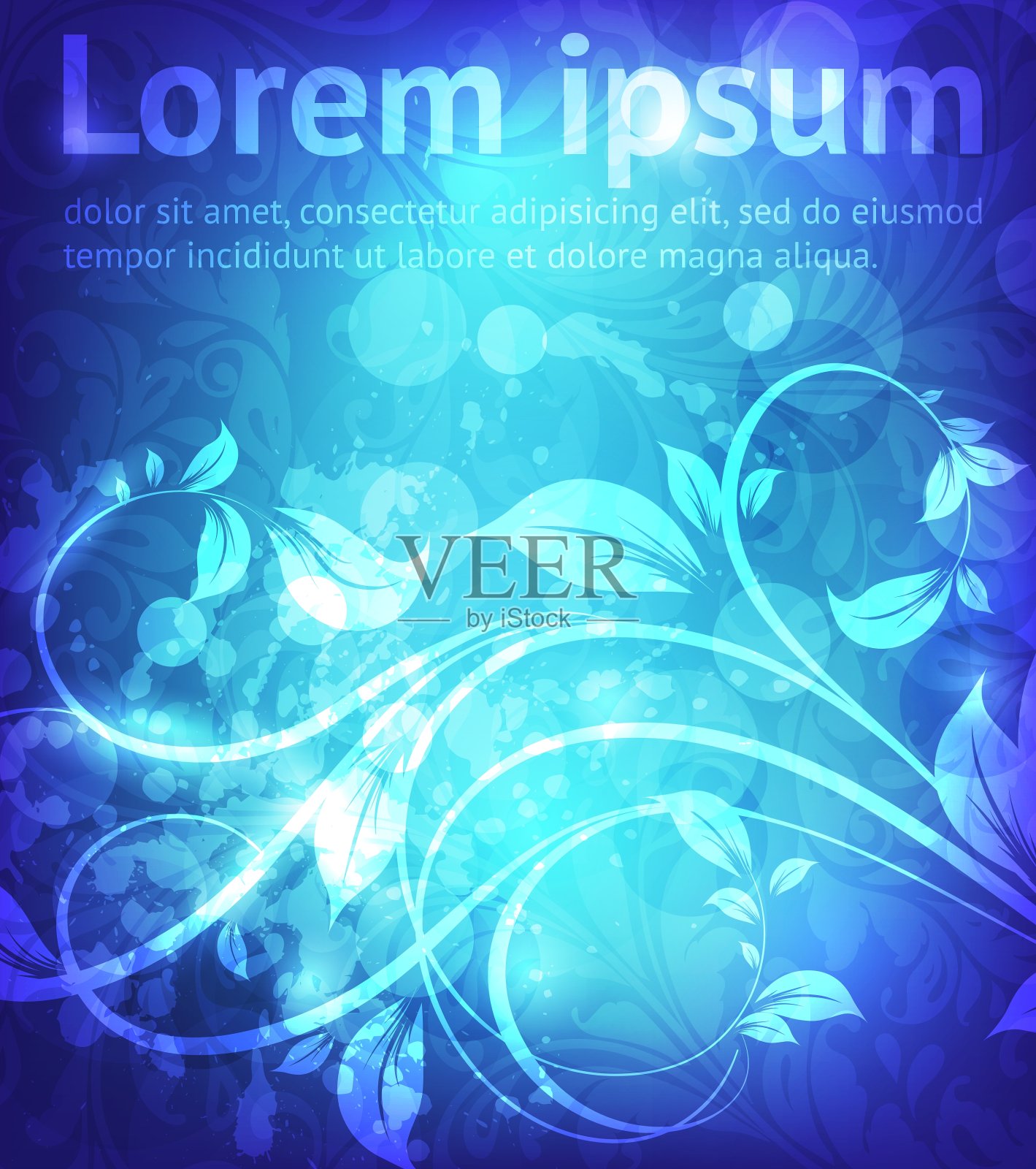 复古碎花背景插画图片素材