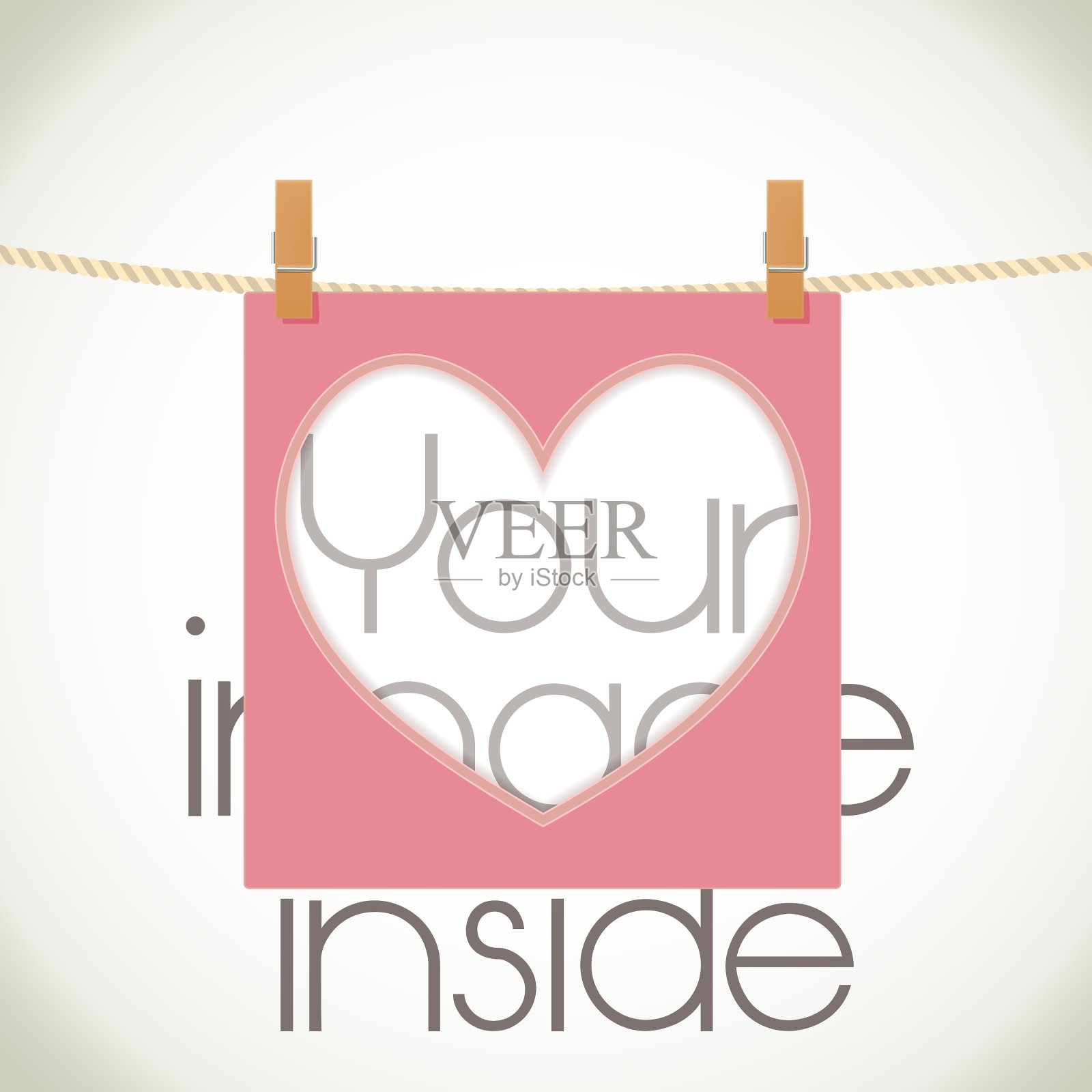 心型框架插画图片素材