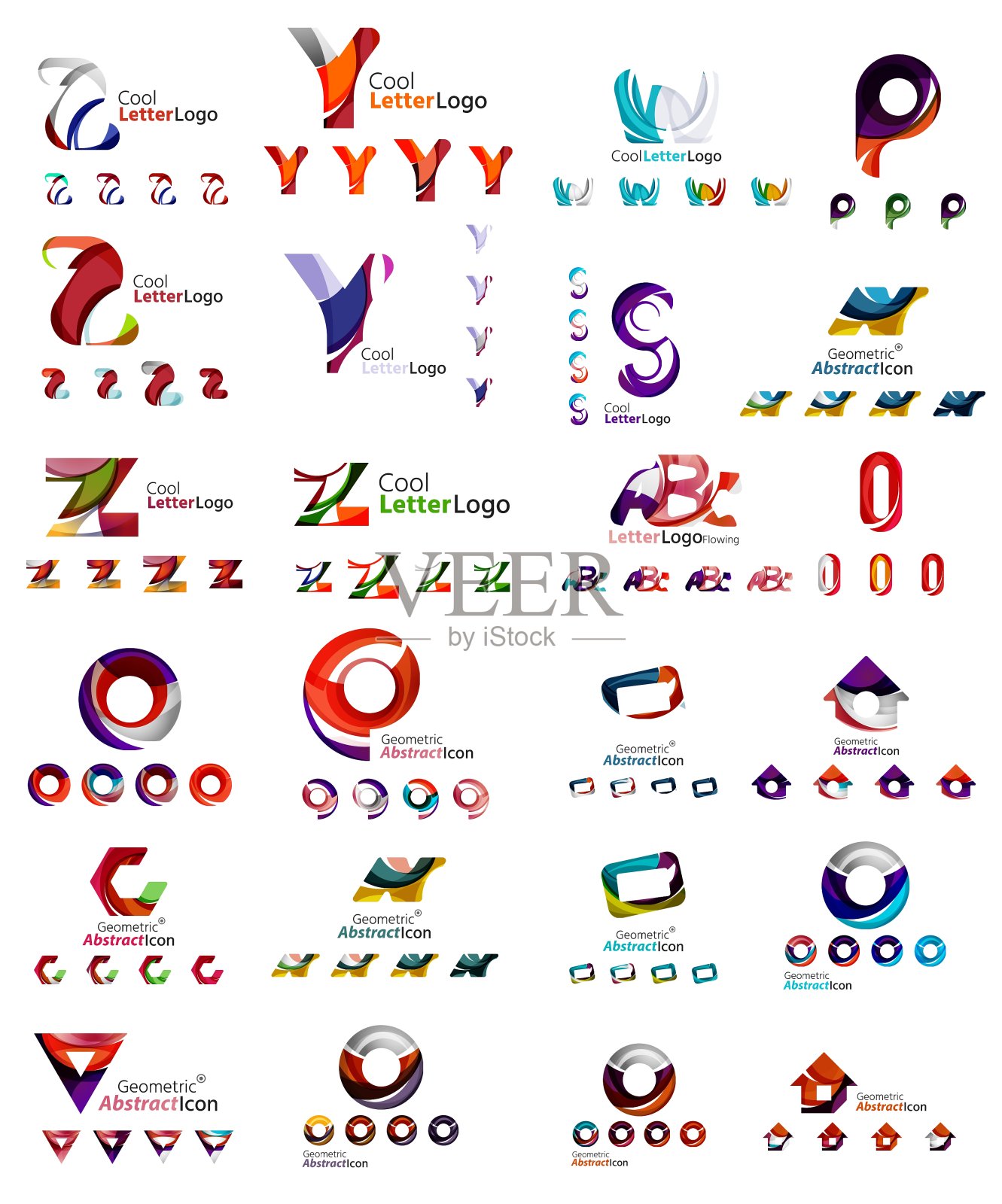 集各种抽象业务于一体图标素材