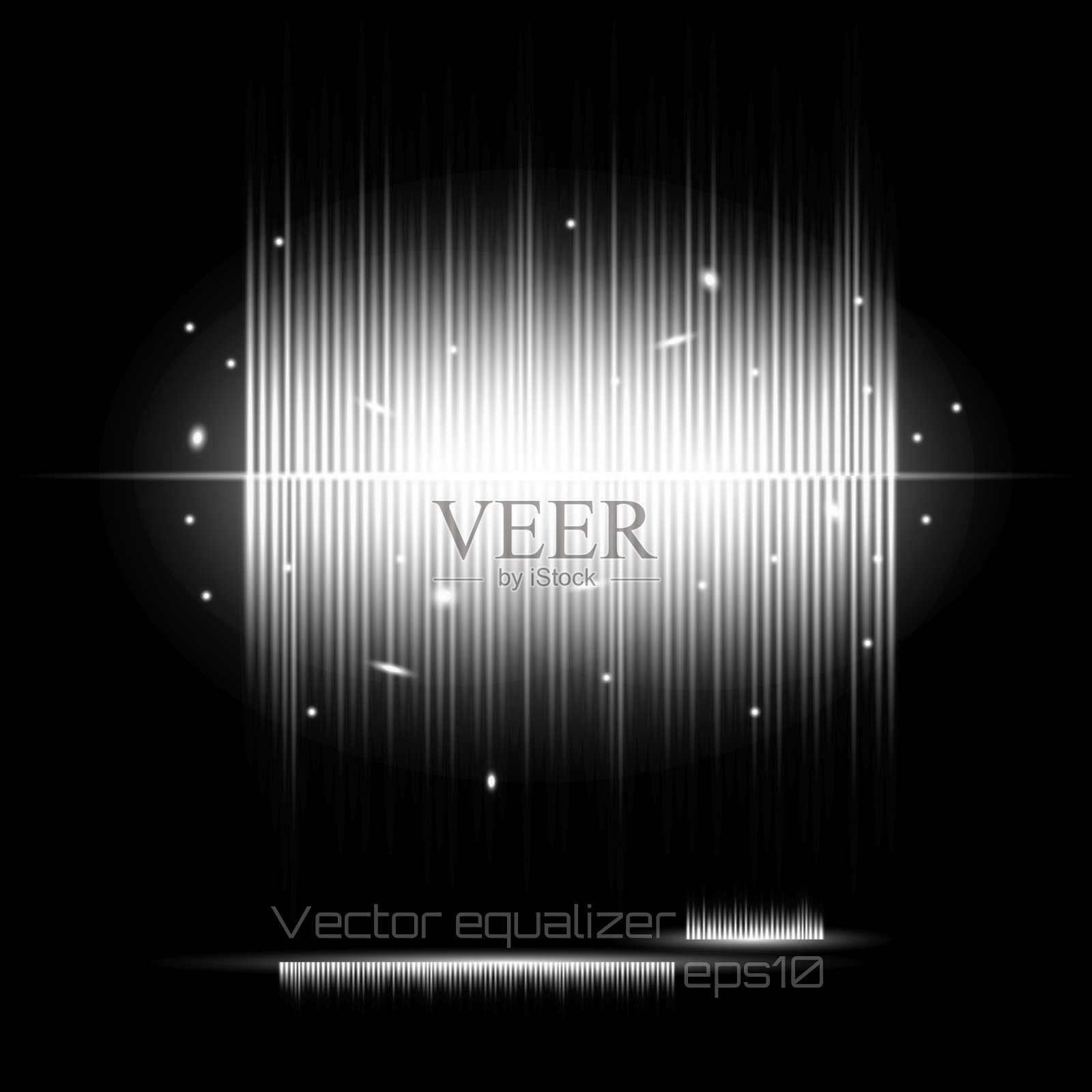 辉光效果创意概念套装插画图片素材