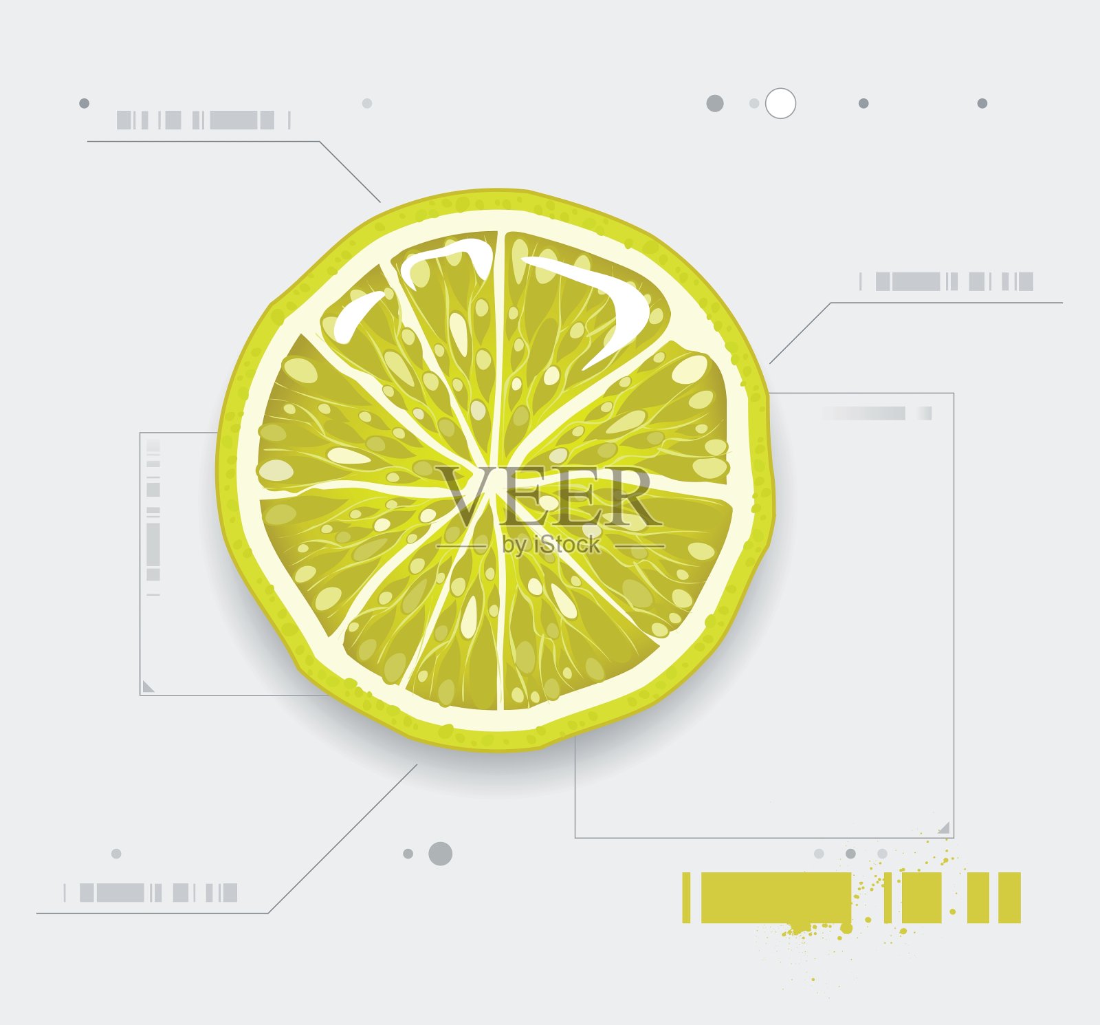 柠檬现代背景插画图片素材