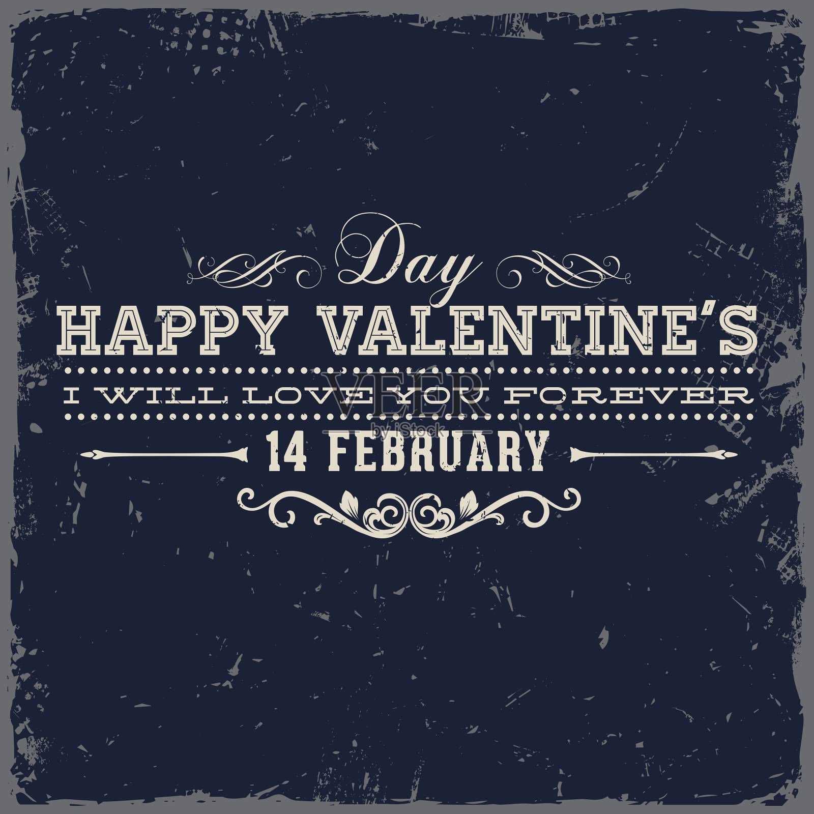 乡村情人节卡片插画图片素材