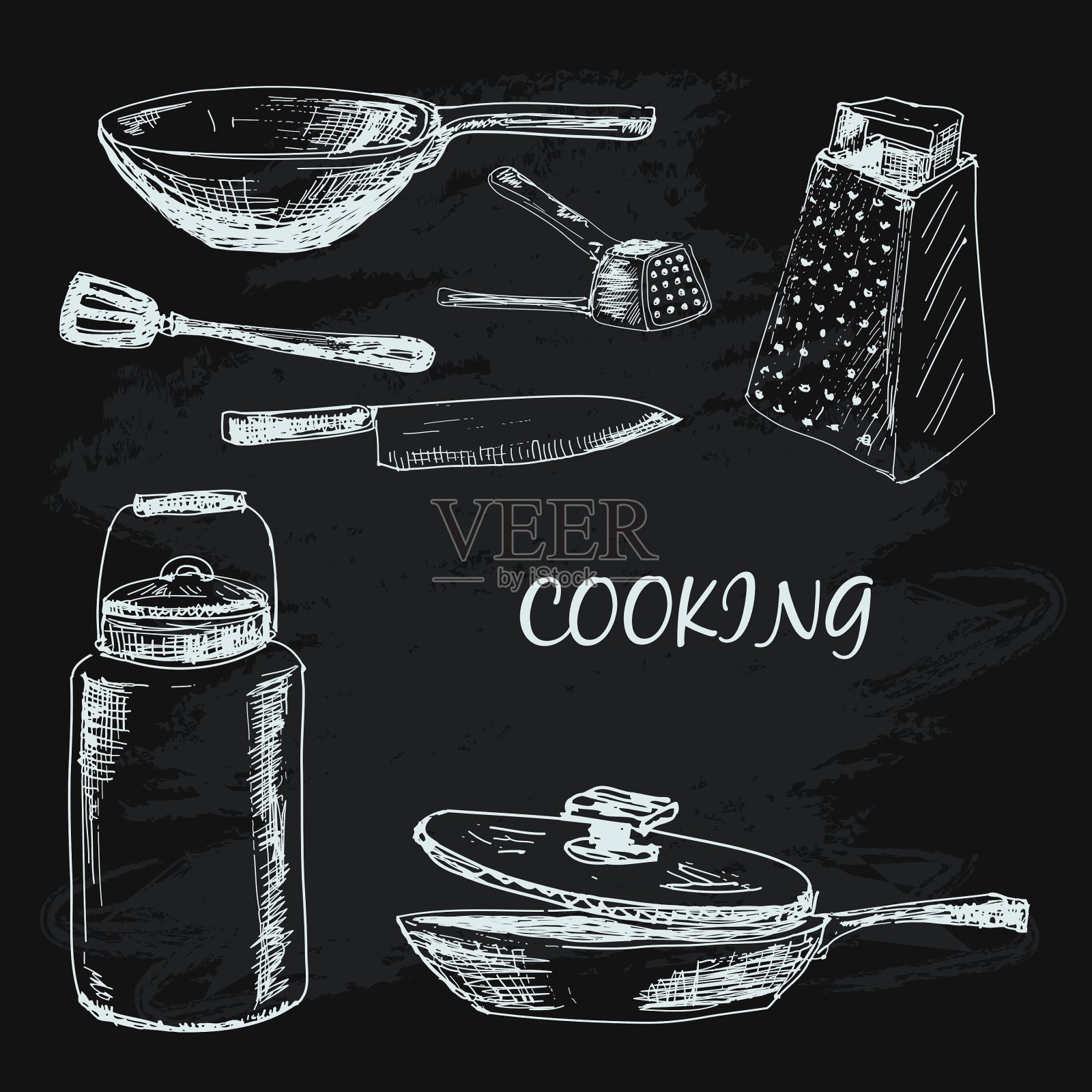 烹饪集合插画图片素材