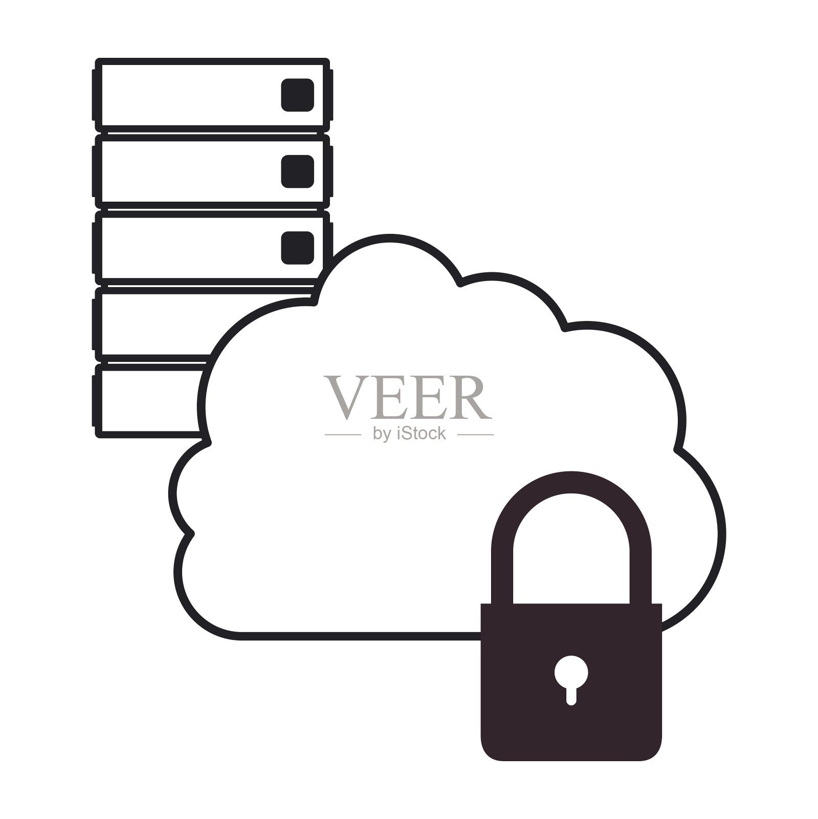 云计算设计插画图片素材