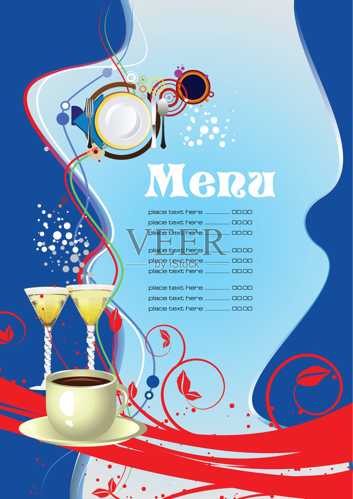 餐厅的菜单设计模板素材