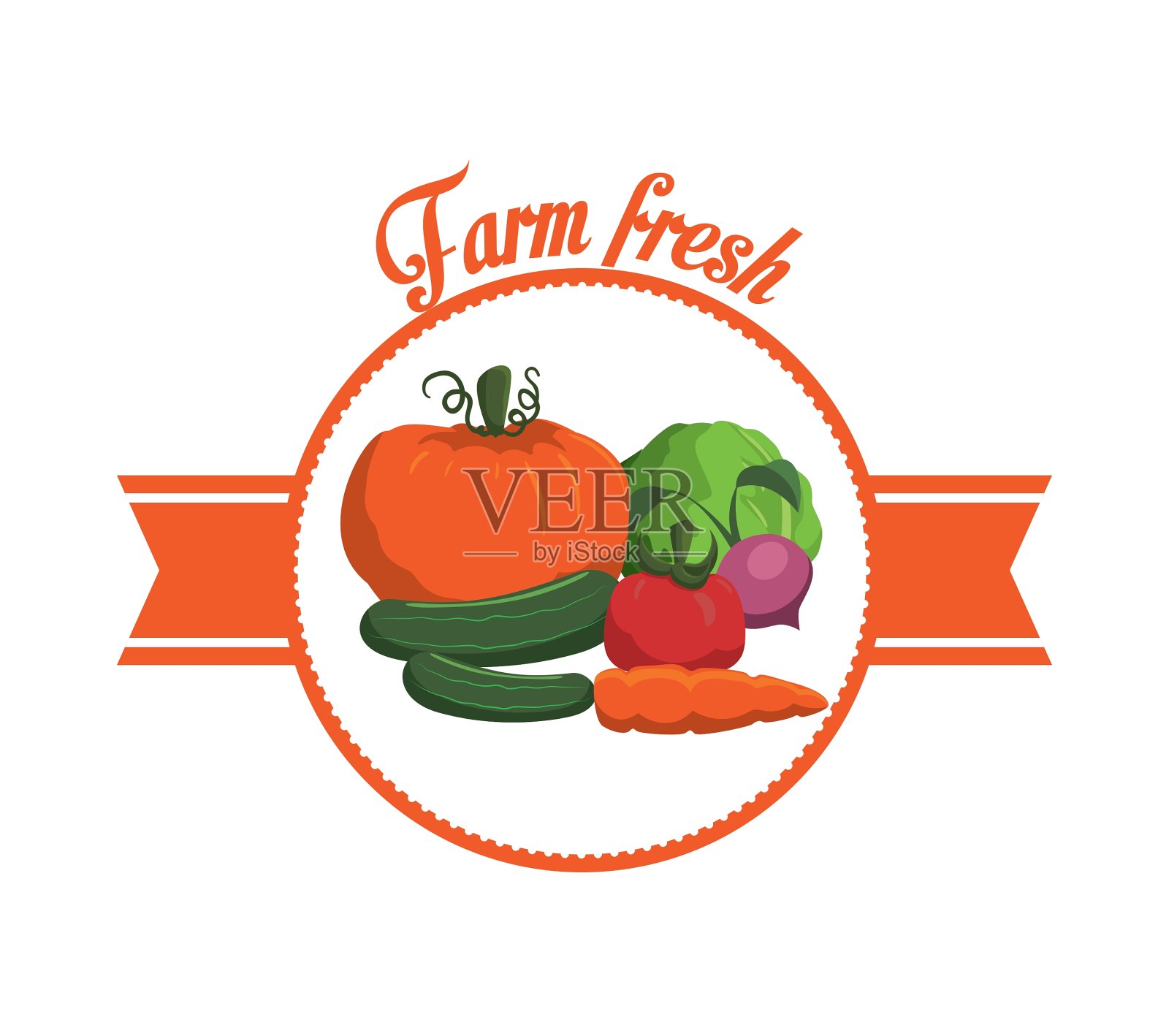 农场图标设计插画图片素材