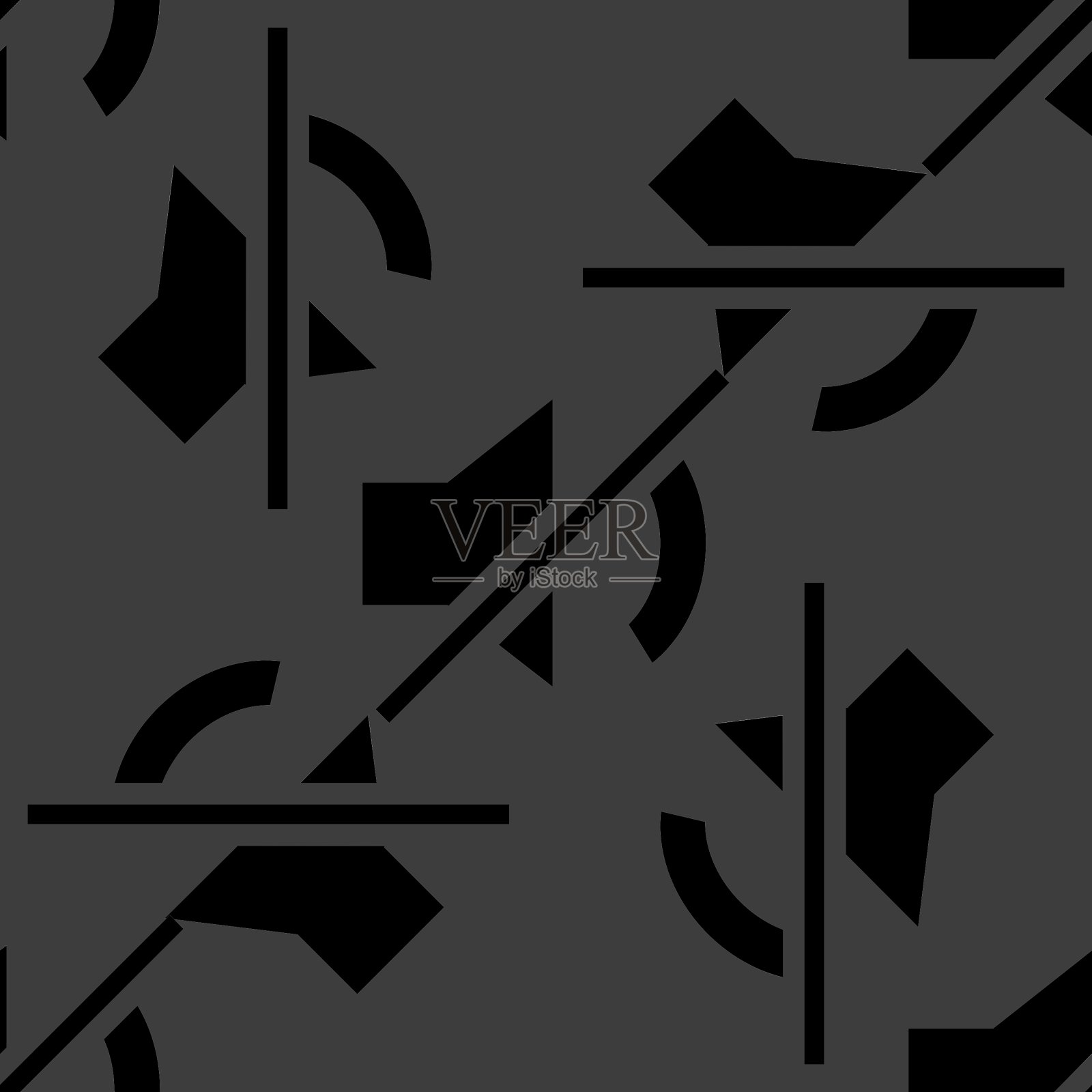 静音网页图标平面设计无缝模式插画图片素材