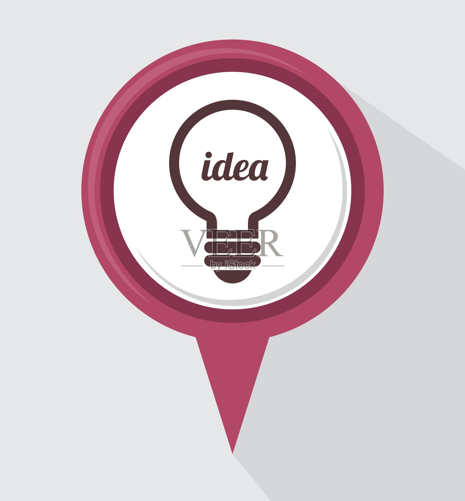 灯泡的创意插画图片素材