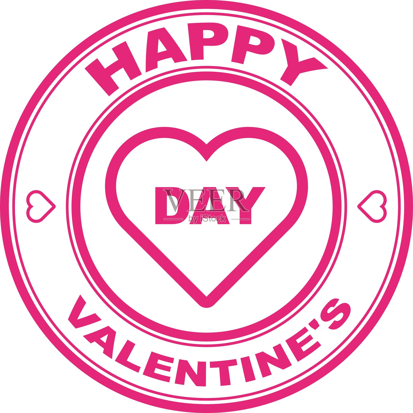 情人节的邮票插画图片素材