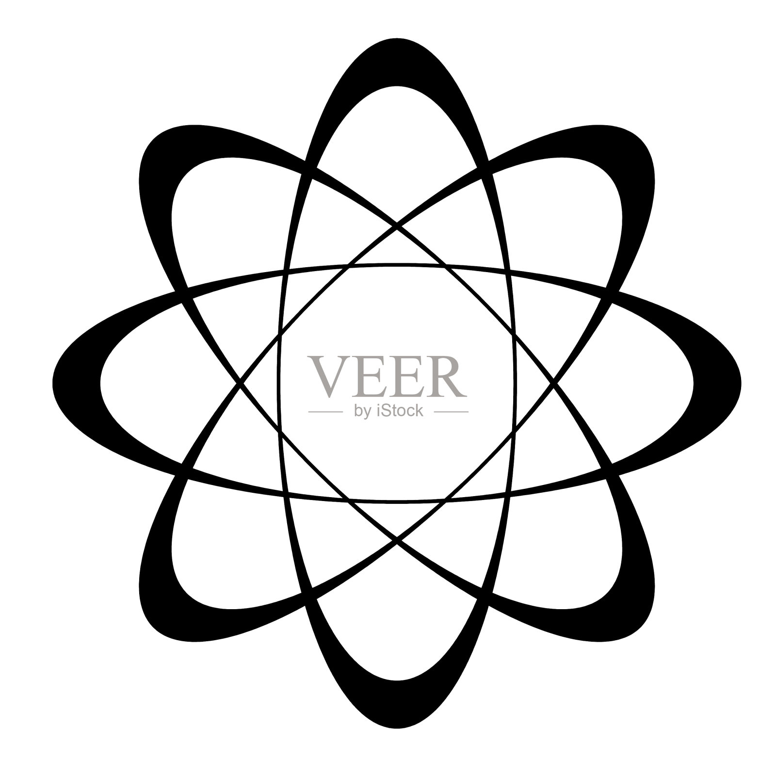 摘要光椭圆插画图片素材