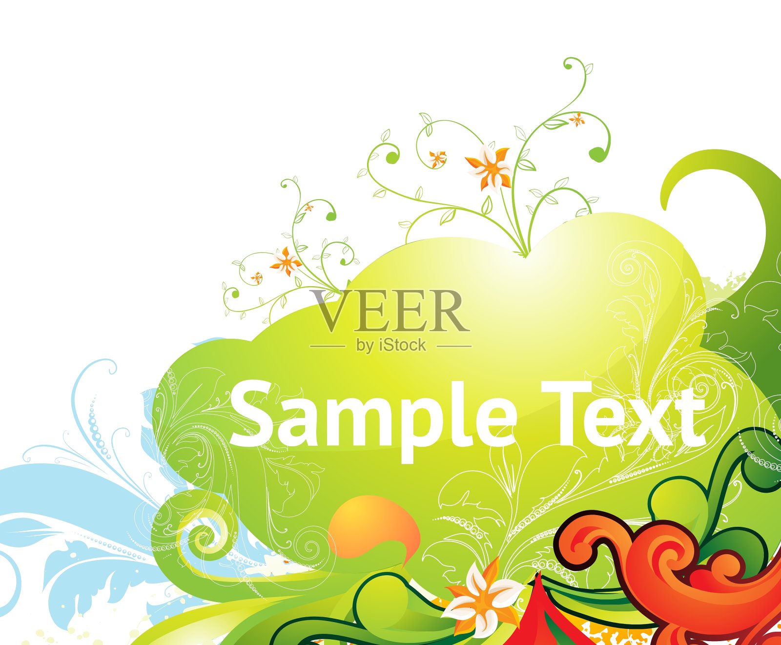 新鲜的夏季插画图片素材