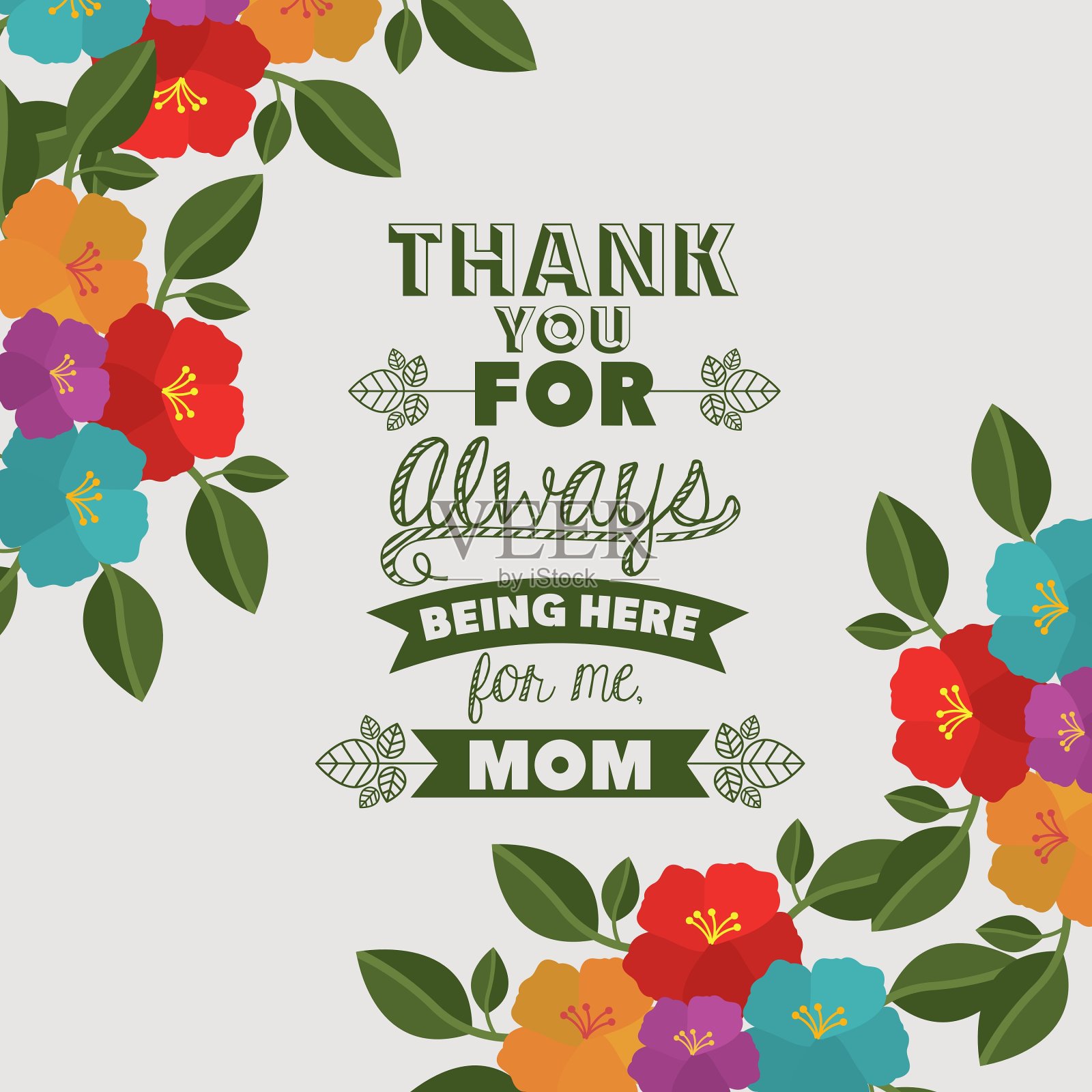 母亲节的设计插画图片素材