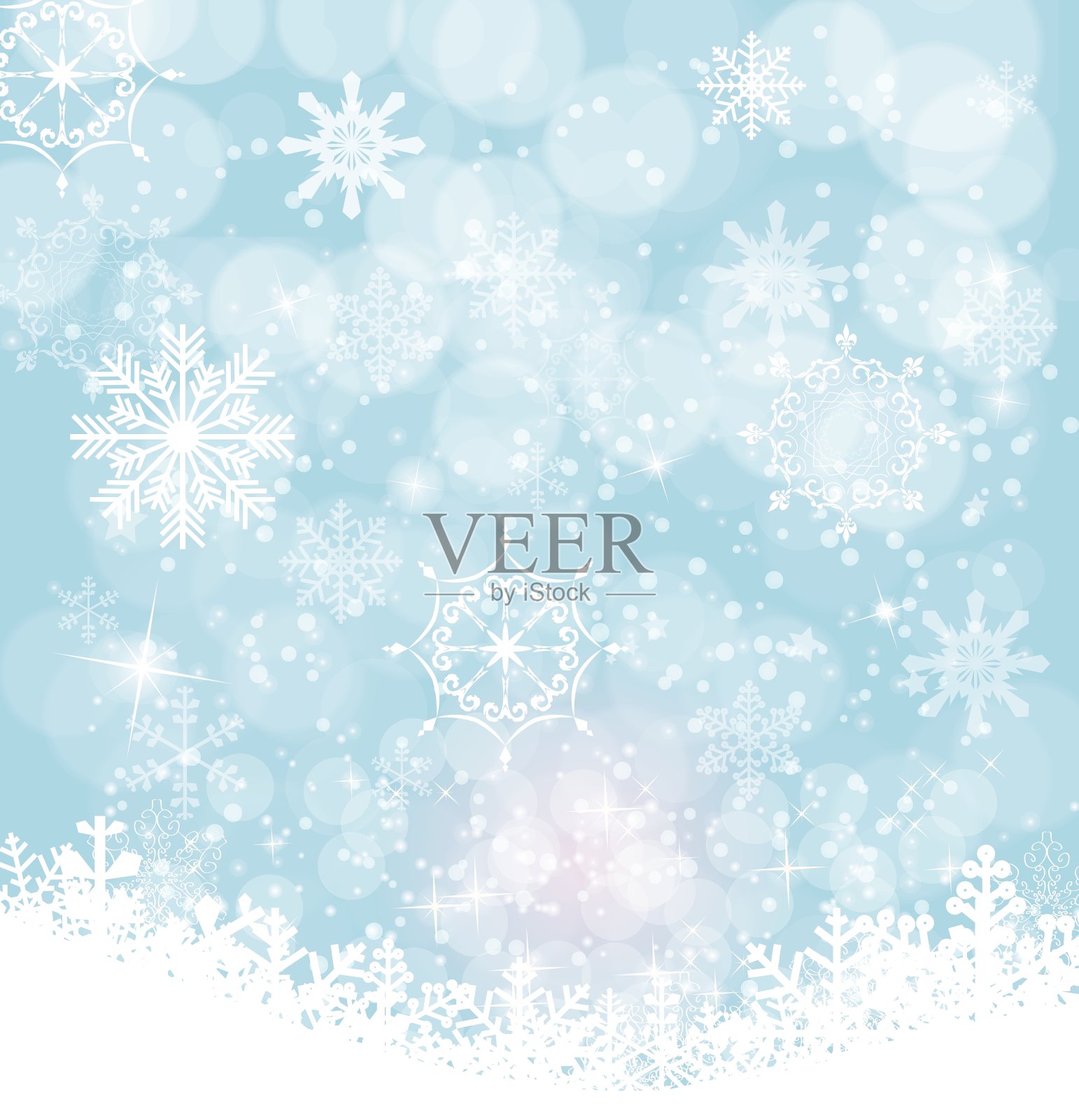 圣诞节和新年的背景插画图片素材