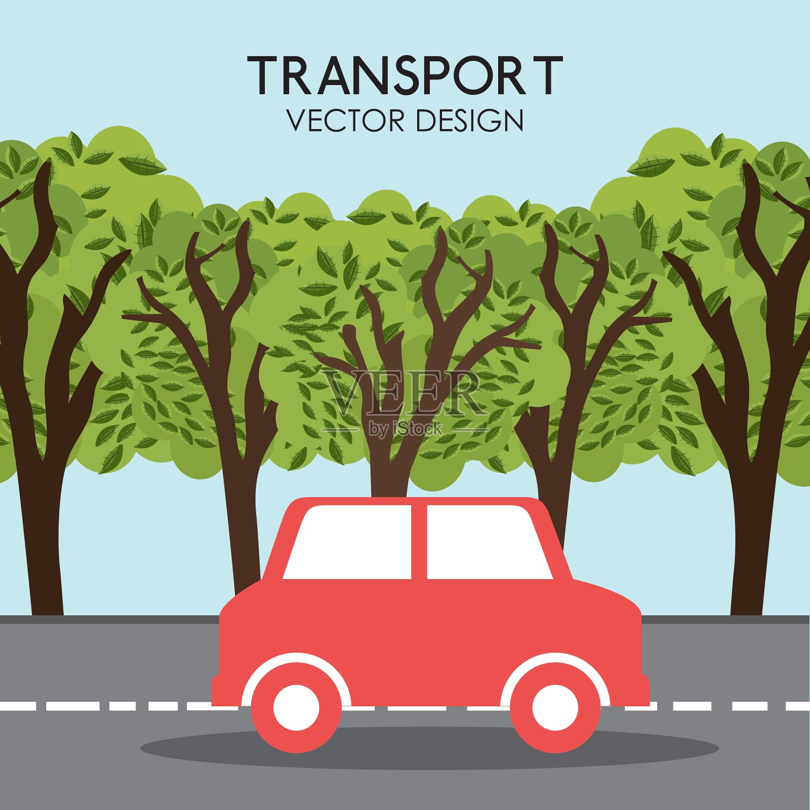 车辆运输图标插画图片素材