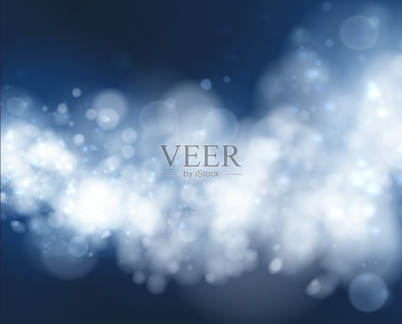 蓝色背景灯插画图片素材