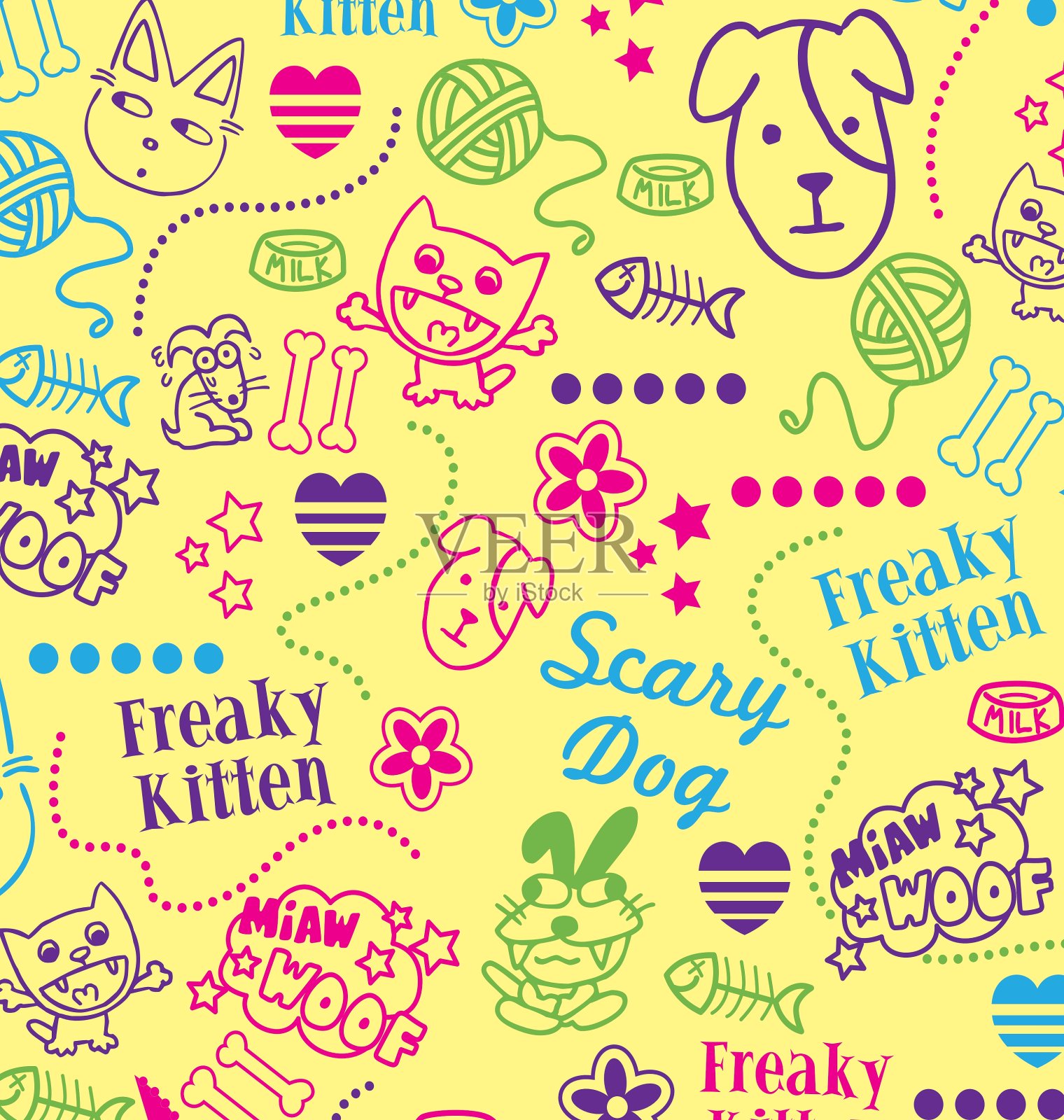 涂鸦壁纸插画图片素材