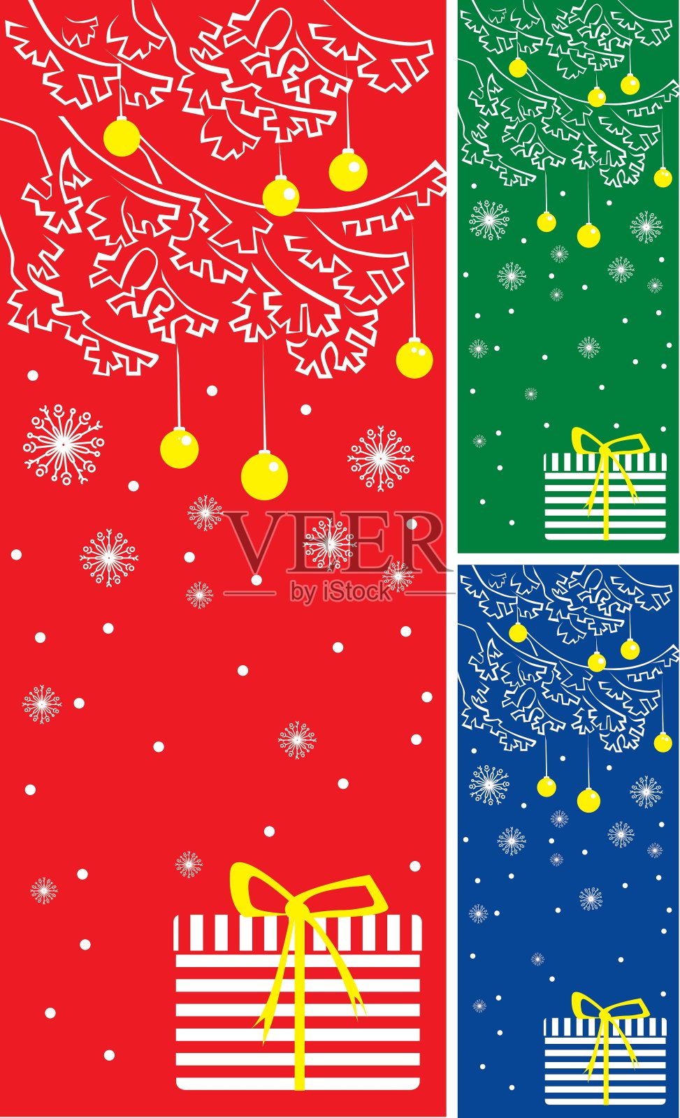 圣诞标语插画图片素材