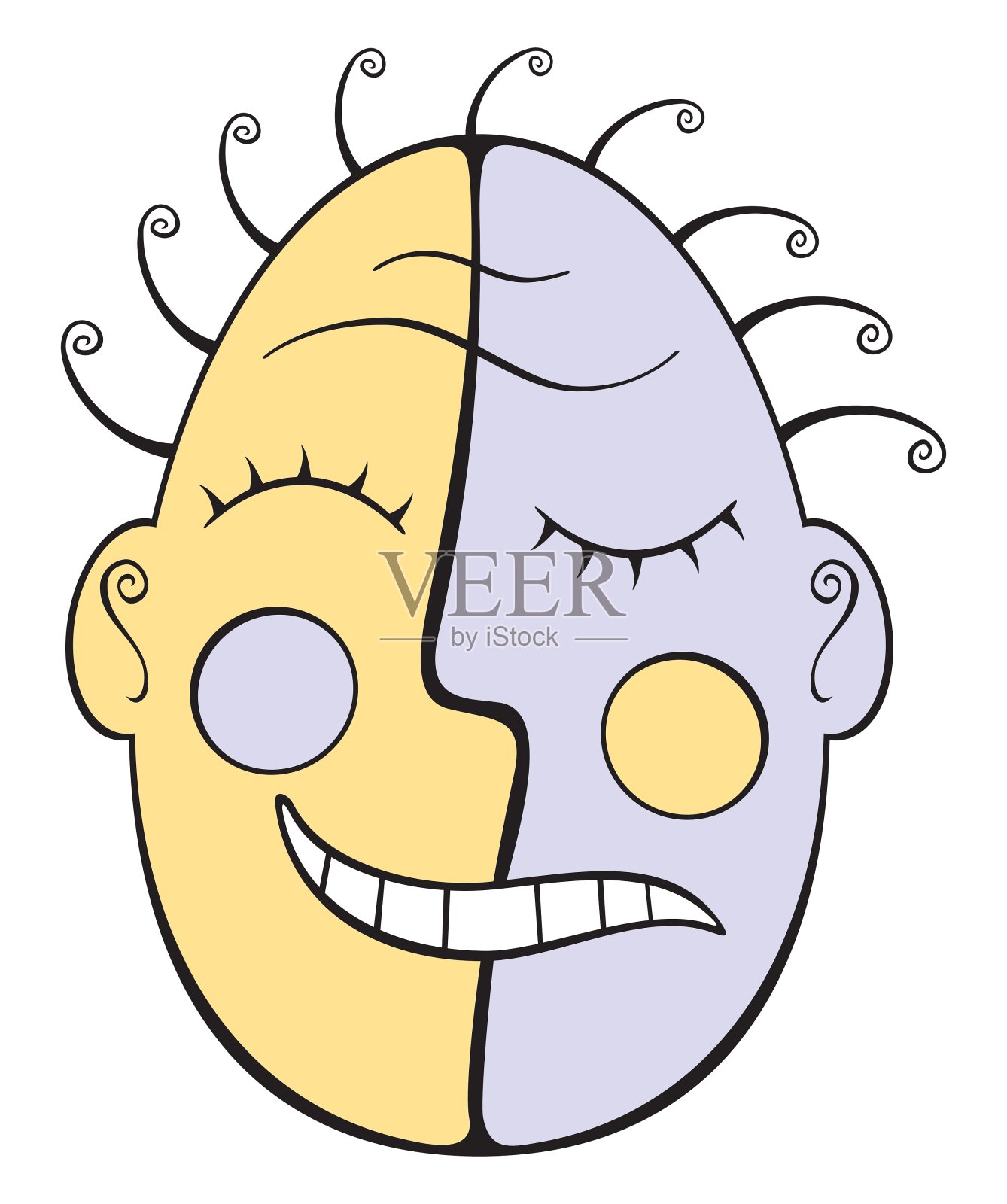 双面插画图片素材