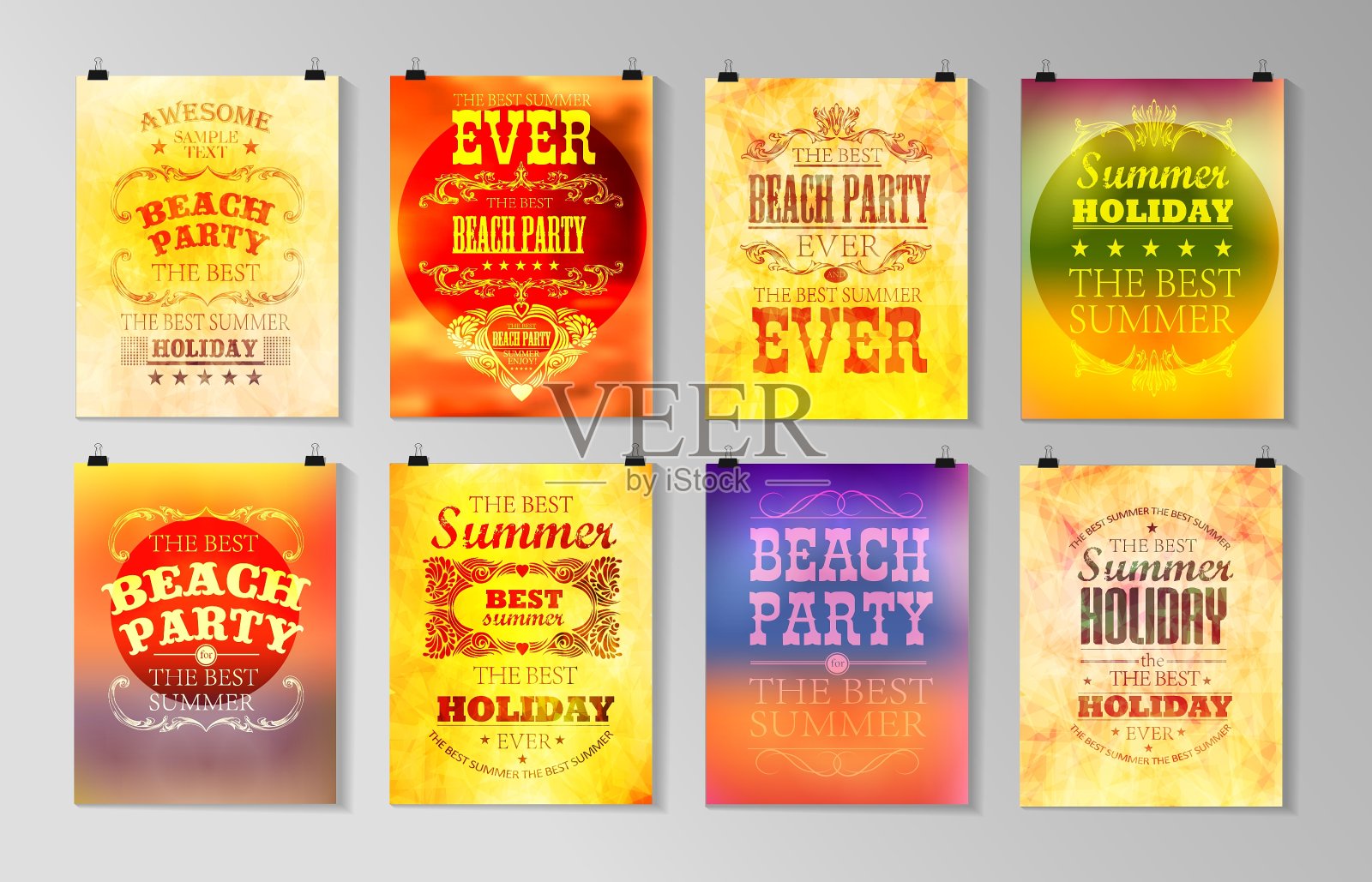 印刷海报复古设计插画图片素材