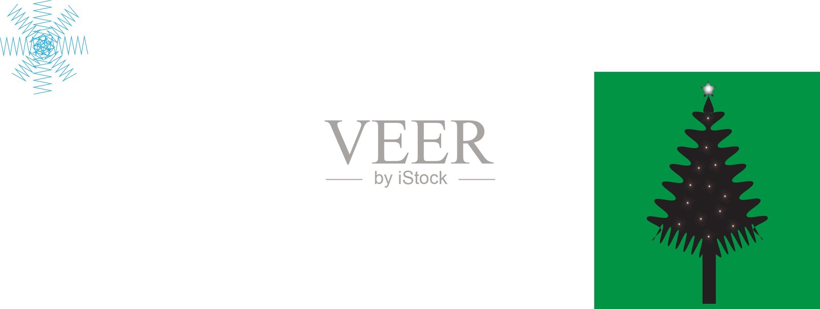 圣诞节的树插画图片素材