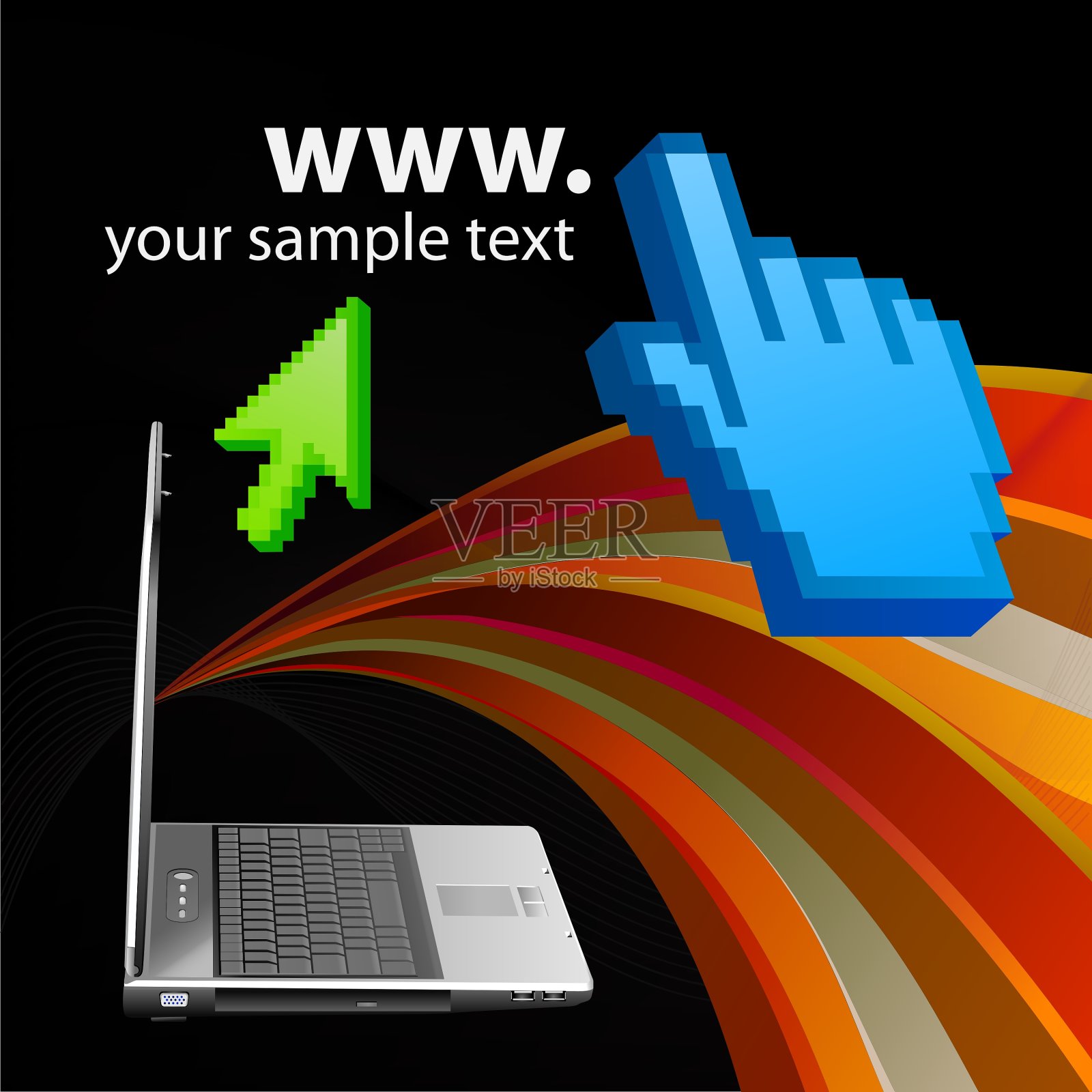 网络设计插画图片素材