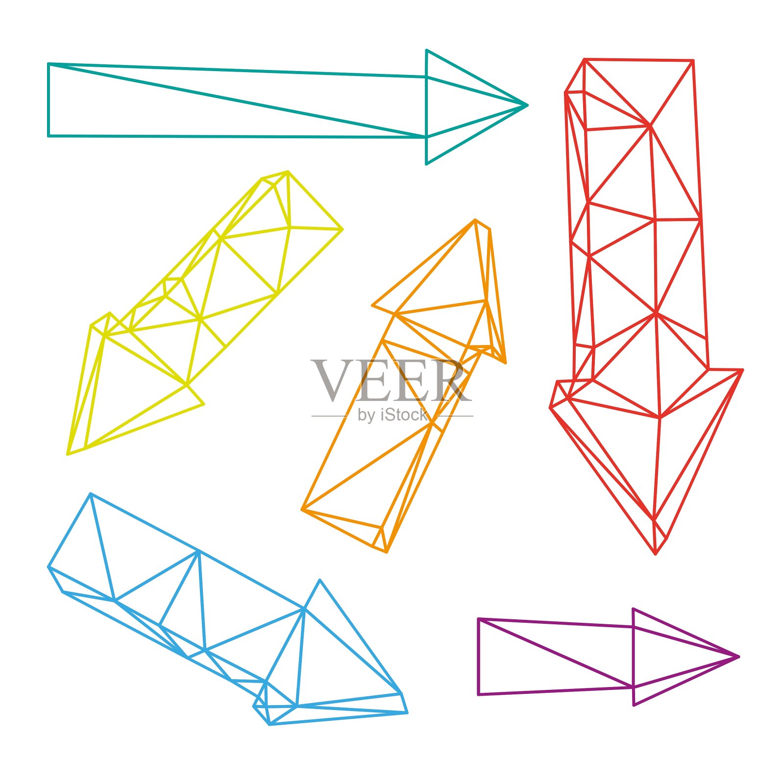 的箭头插画图片素材