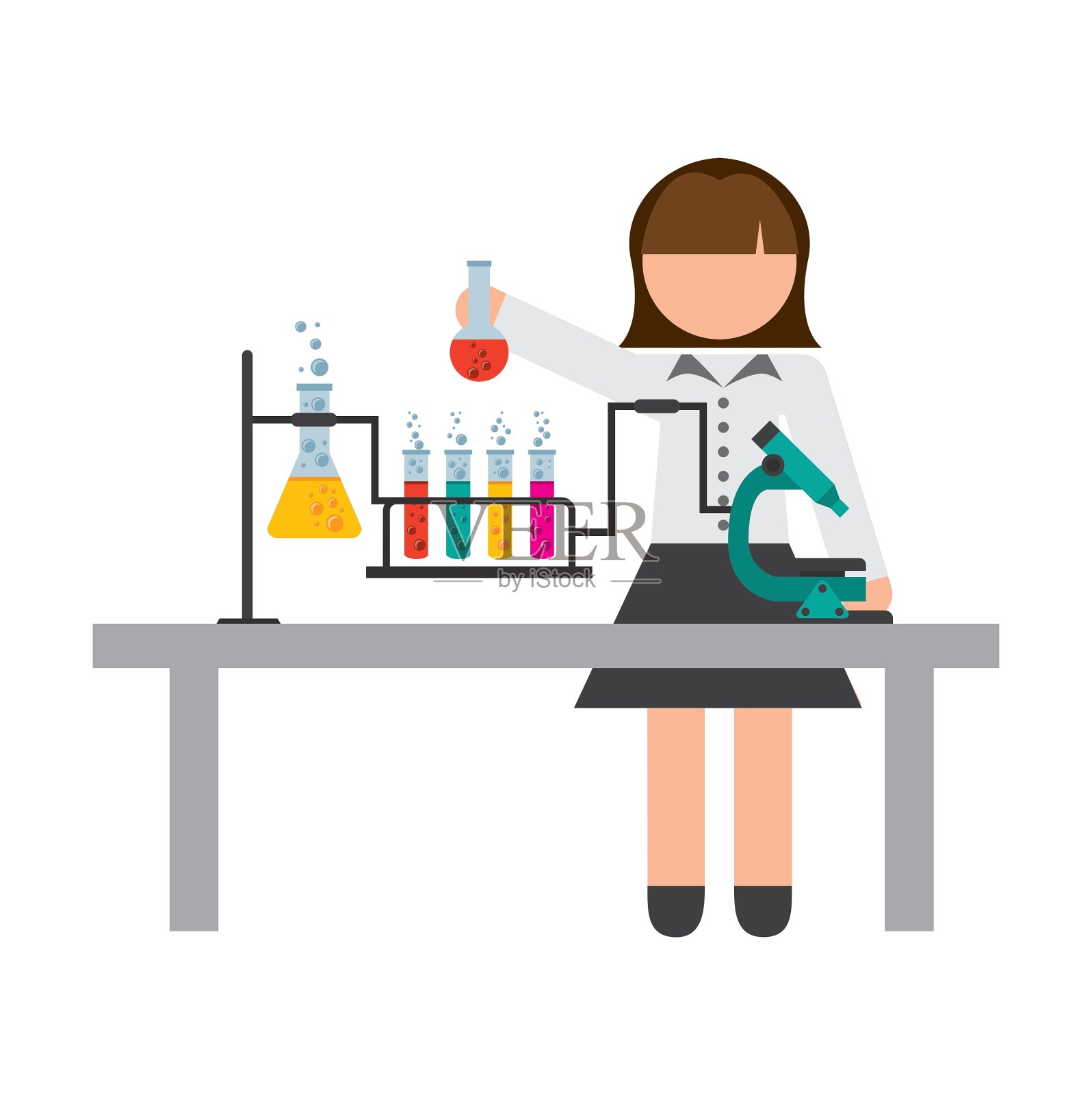 科学的女人设计元素图片