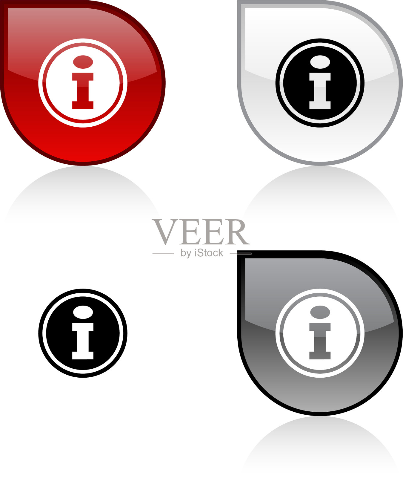 信息按钮图标素材