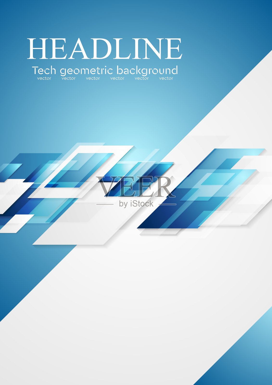 蓝灰色闪亮的高科技运动背景设计模板素材