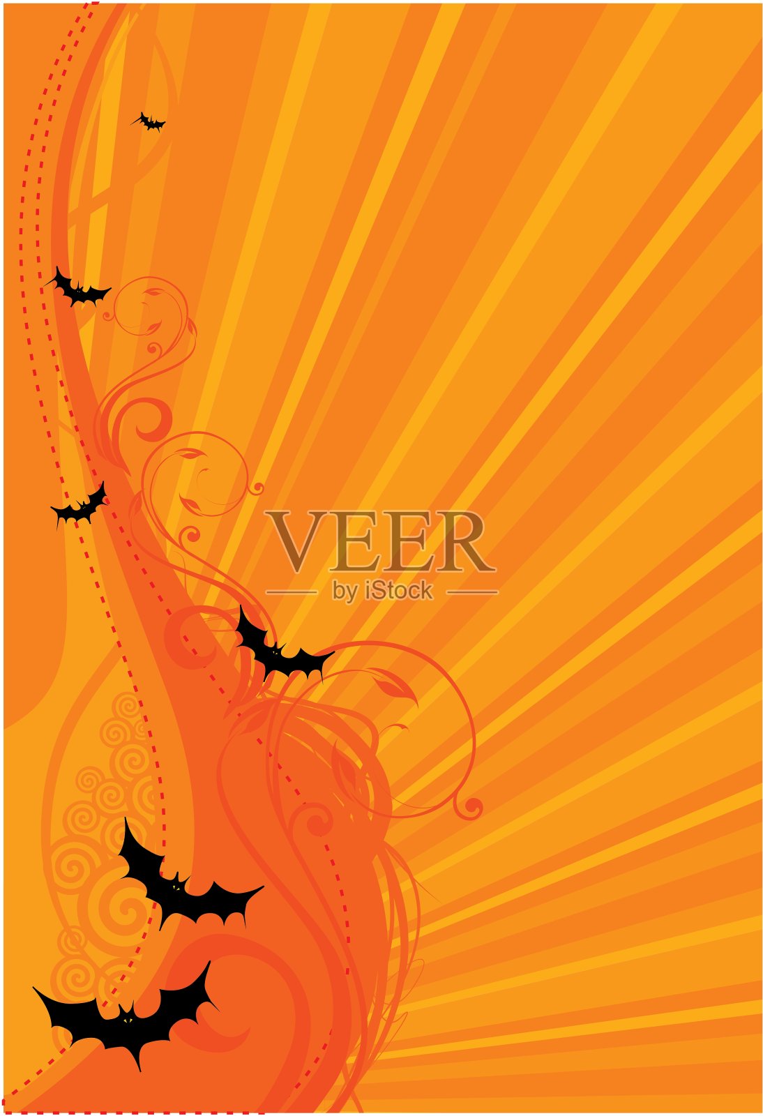 横幅万圣节插画图片素材