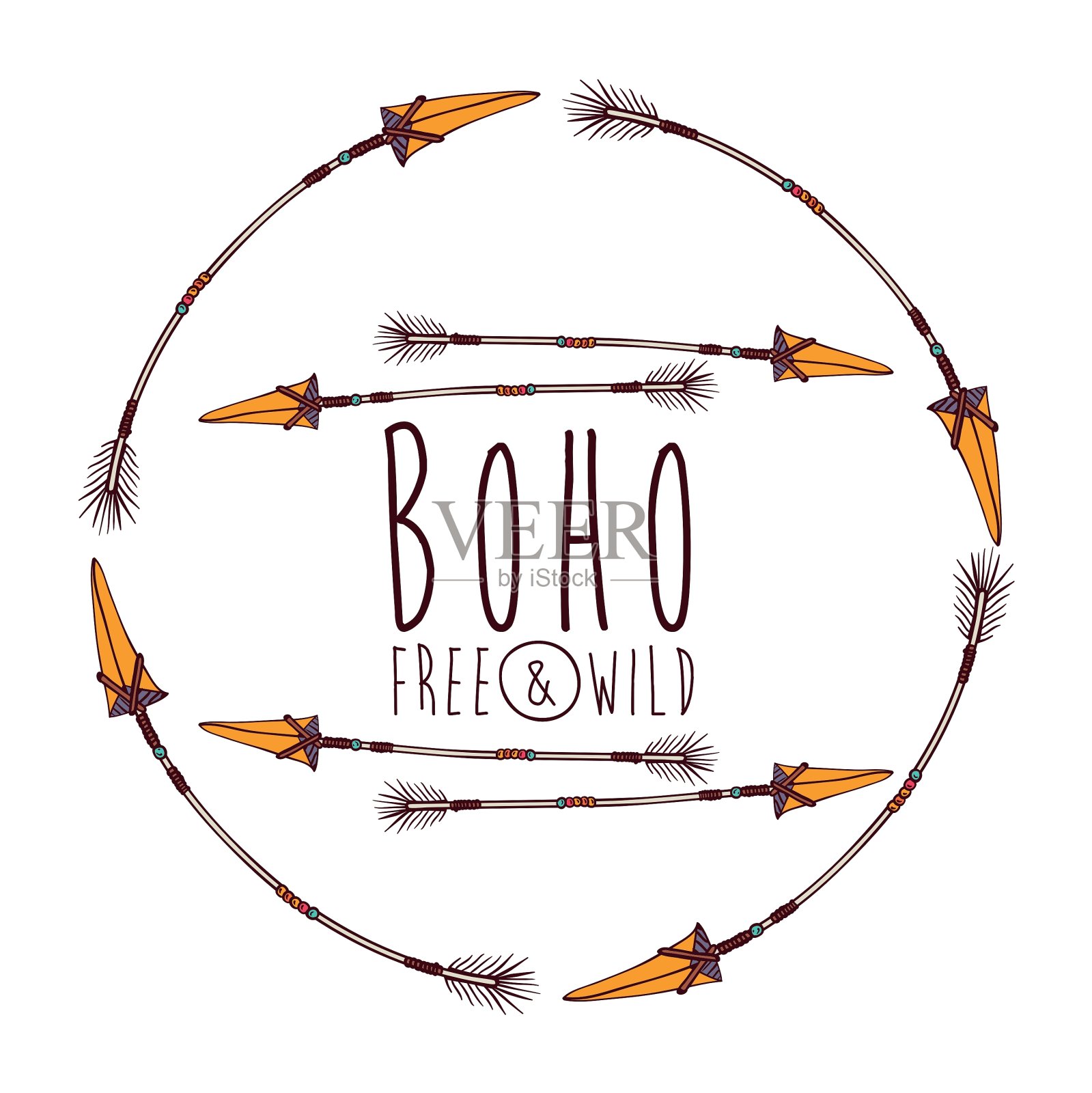 放荡不羁的风格设计插画图片素材