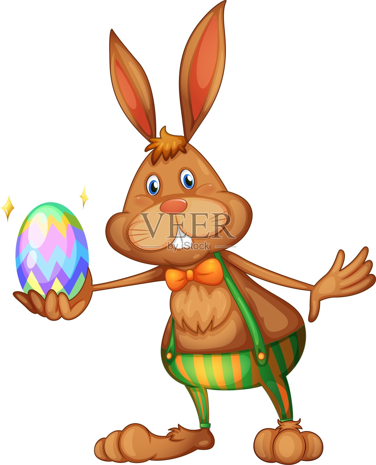 复活节的兔子设计元素图片