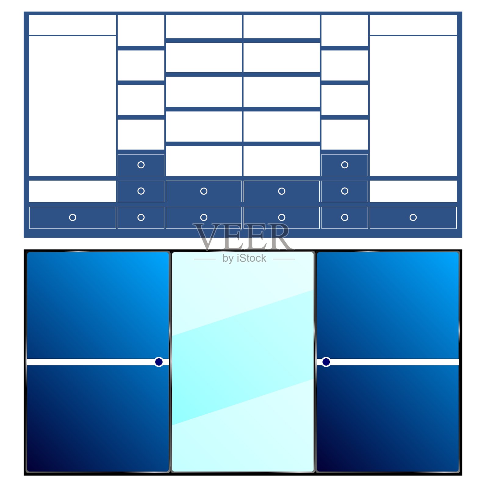 美式衣橱第二部分插画图片素材