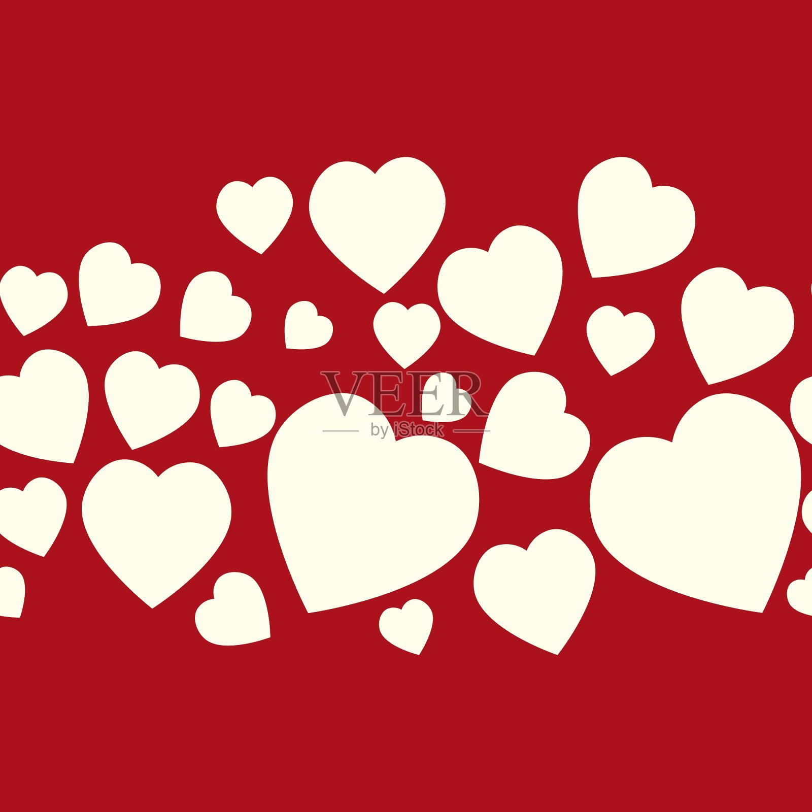 情人节图案心形无缝纹理插画图片素材