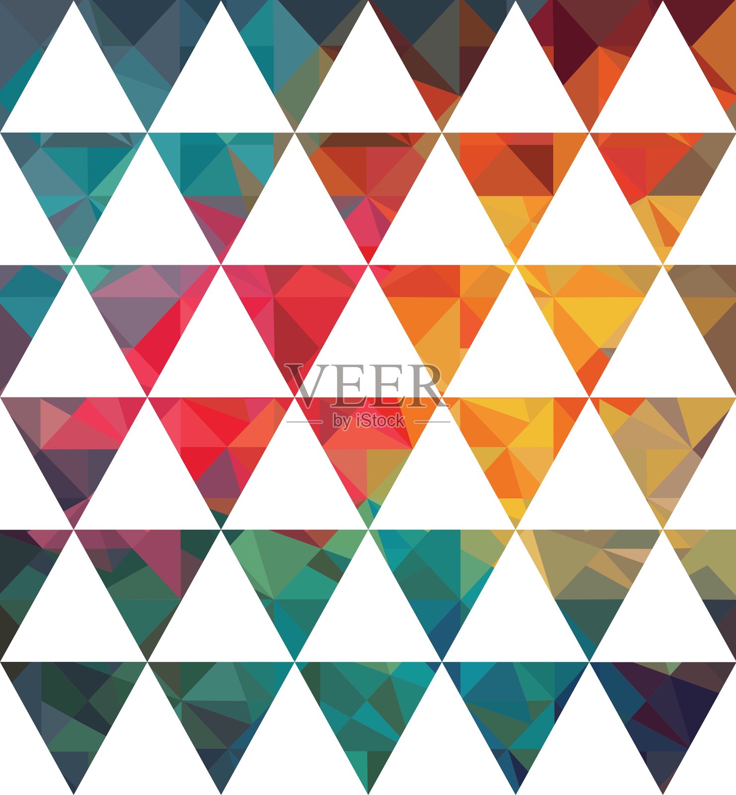 几何形状的图案插画图片素材