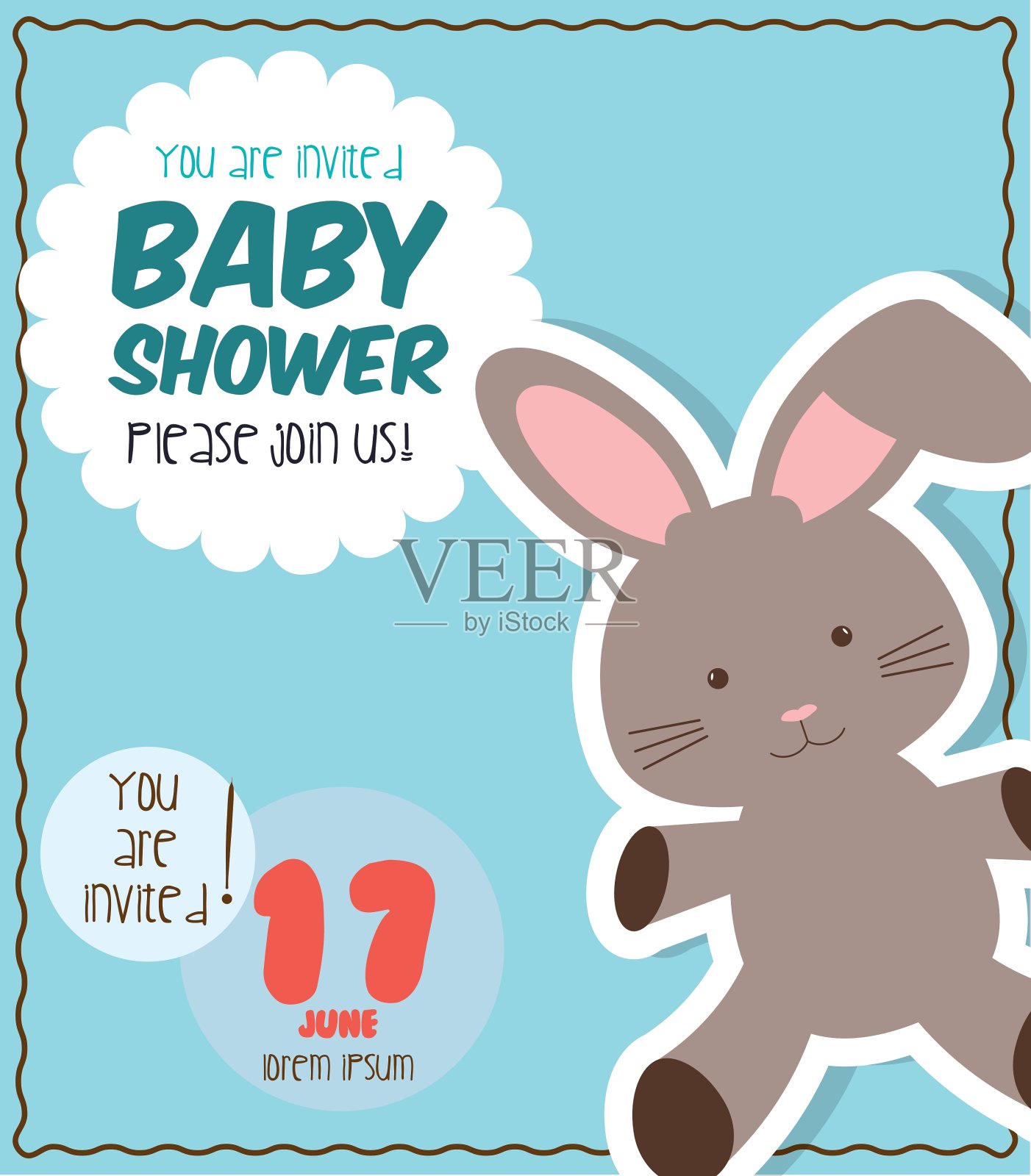 婴儿淋浴设计设计模板素材